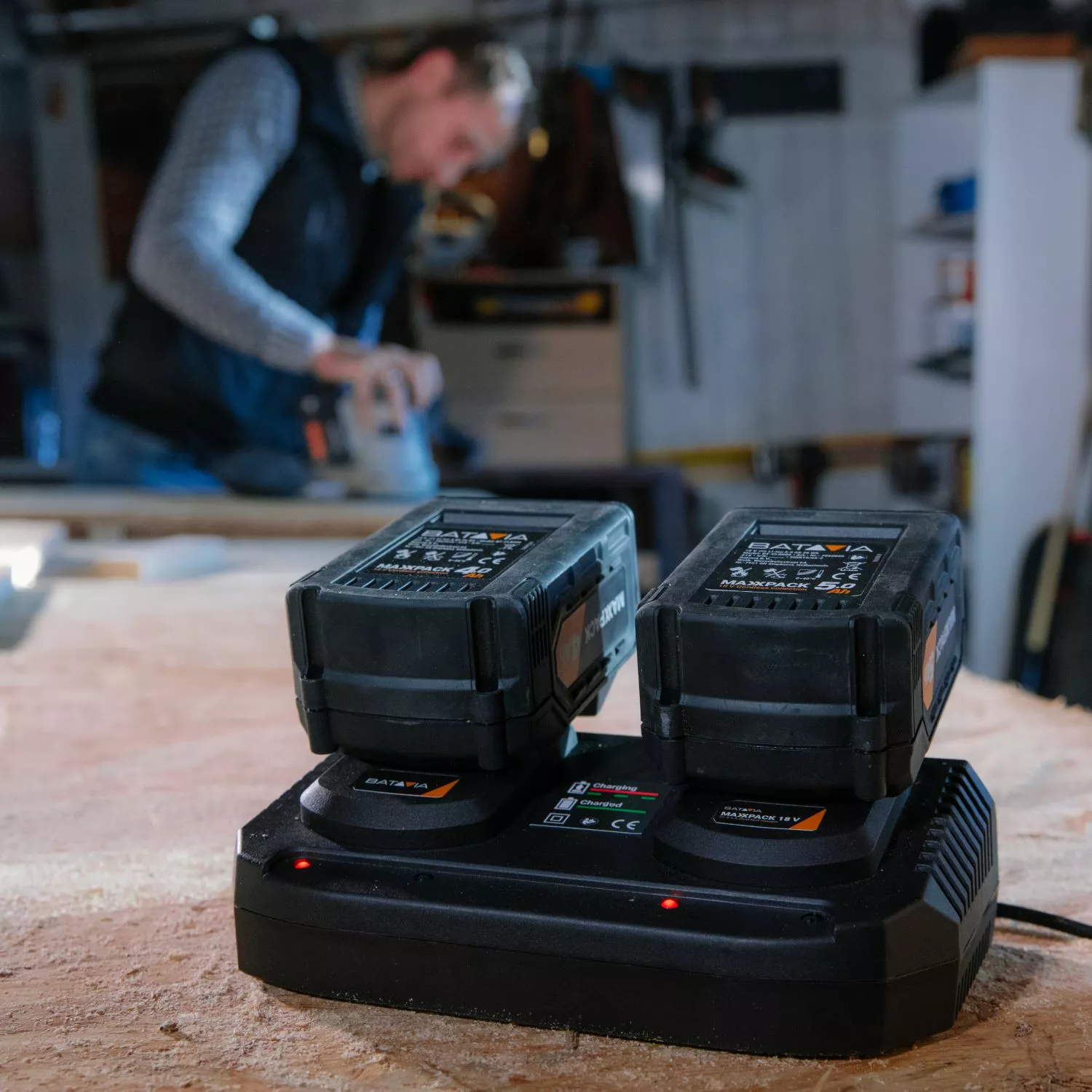 Batavia 7063910 Maxxpack 18V Li-Ion batterie duo chargeur - 3.5Ah-image