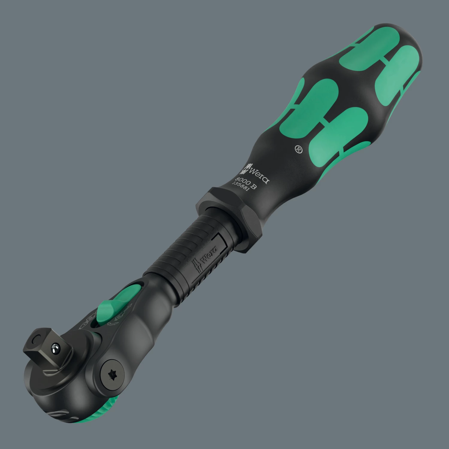 Wera 05135881001 8000 B Black Edition Zyklop Speed Ratel - 3/8" - 199 mm-image
