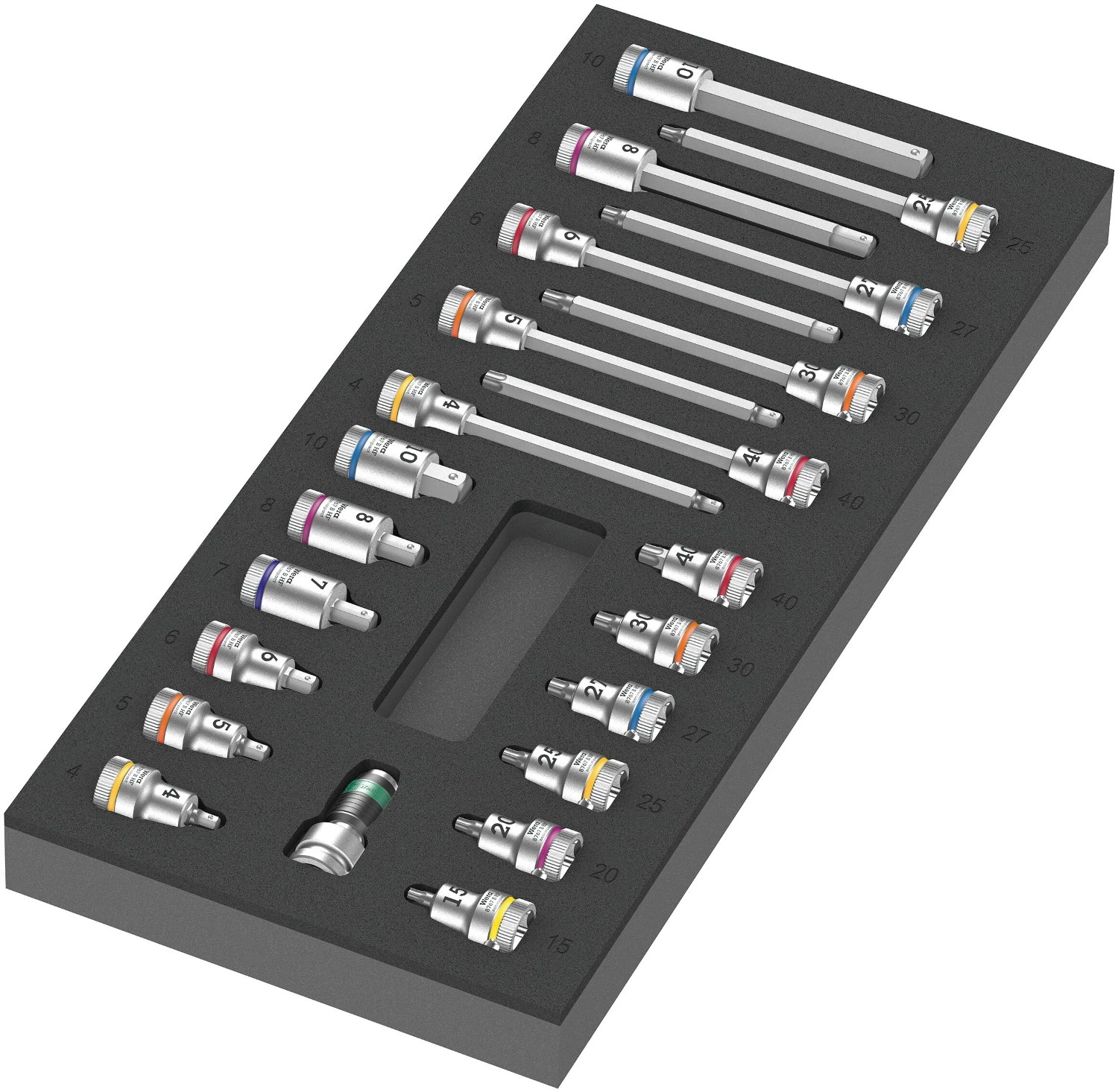 Wera 05150132001 9702 Tool Rebel Gereedschapswagen Stainless XXL 2 gevuld - 202-delig - 7 laden