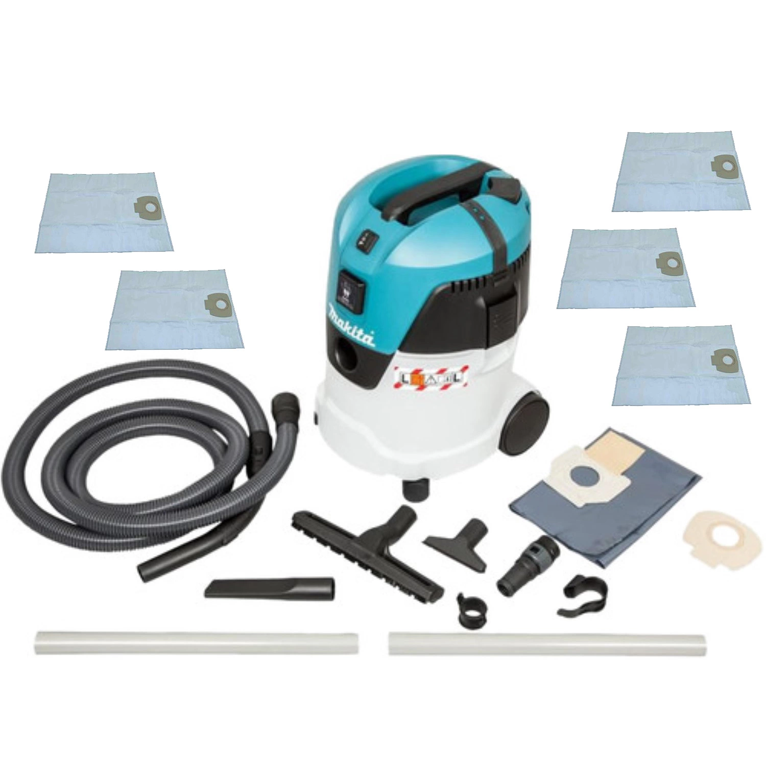 Makita VC2512L Aspirateur de chantier - 1000W - Classe L - 18L incl. sac à poussière Nilfisk synthétique (5pcs)-image