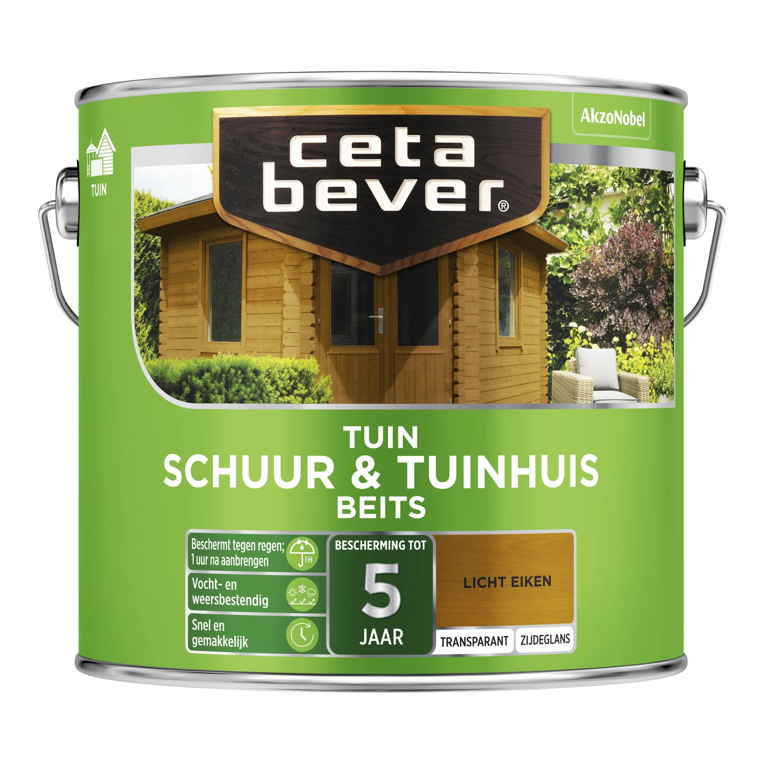Cetabever Tr Schuur- & Tuinhuis Beits - Licht Eiken - 2,5L-image