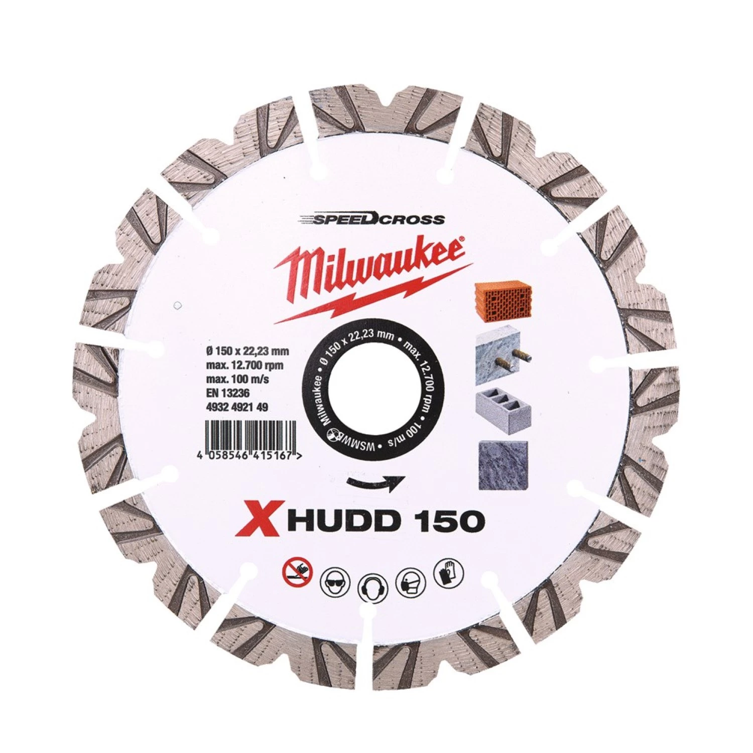 Milwaukee 4932492149 Disque à tronçonner XHUDD - 150 x 22,23 x 2,6 mm-image