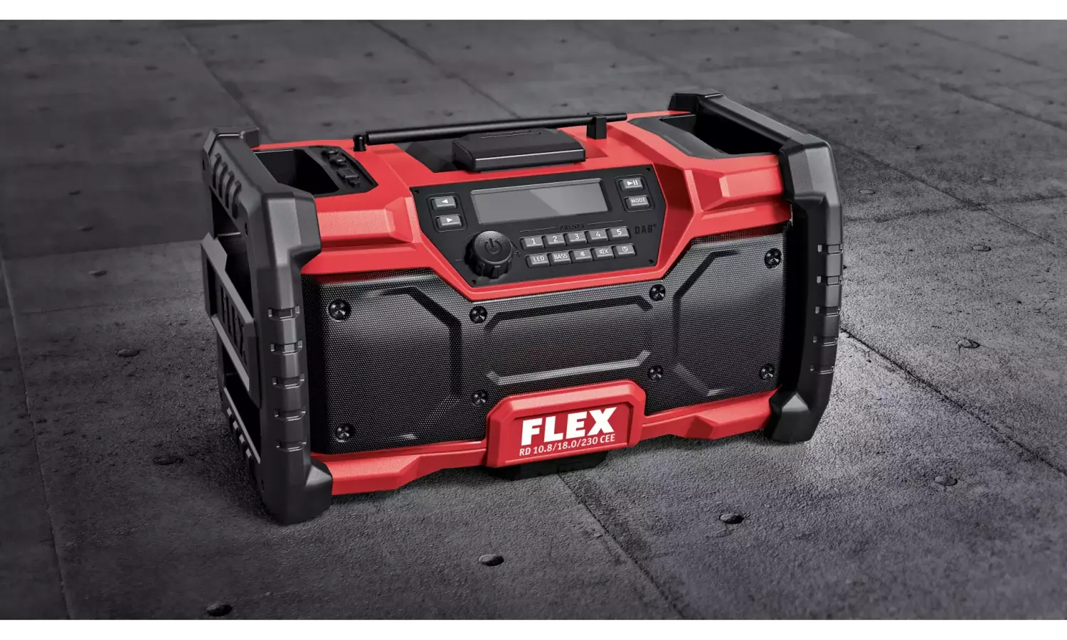 Flex RD 10.8/18.0/230 Li-ion Accu bouwplaats radio - digitaal - body - 10.8/18V-image