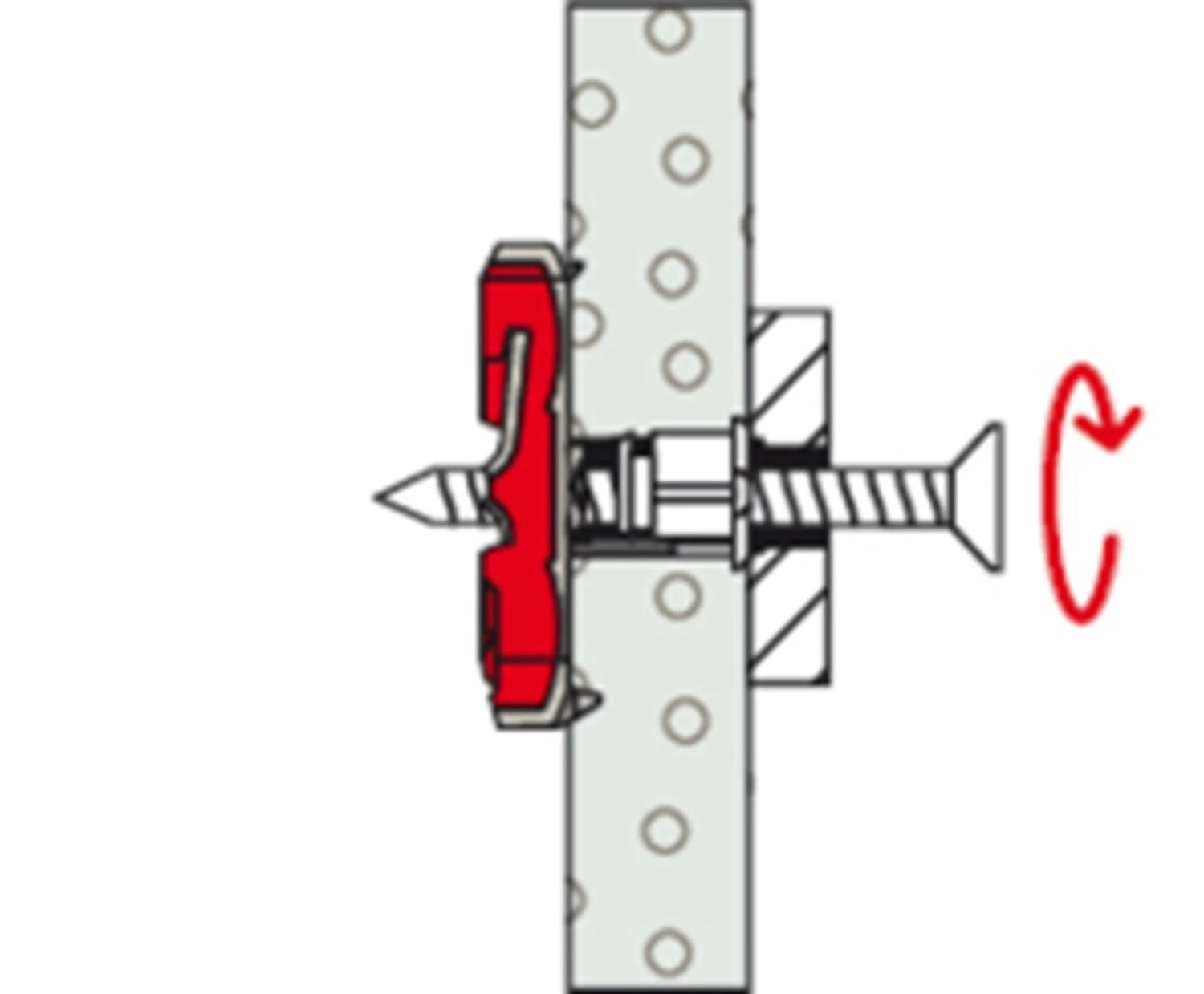 Fischer 542590 DuoTec 12 Cheville murale creuse - 12x60mm 10pcs-image