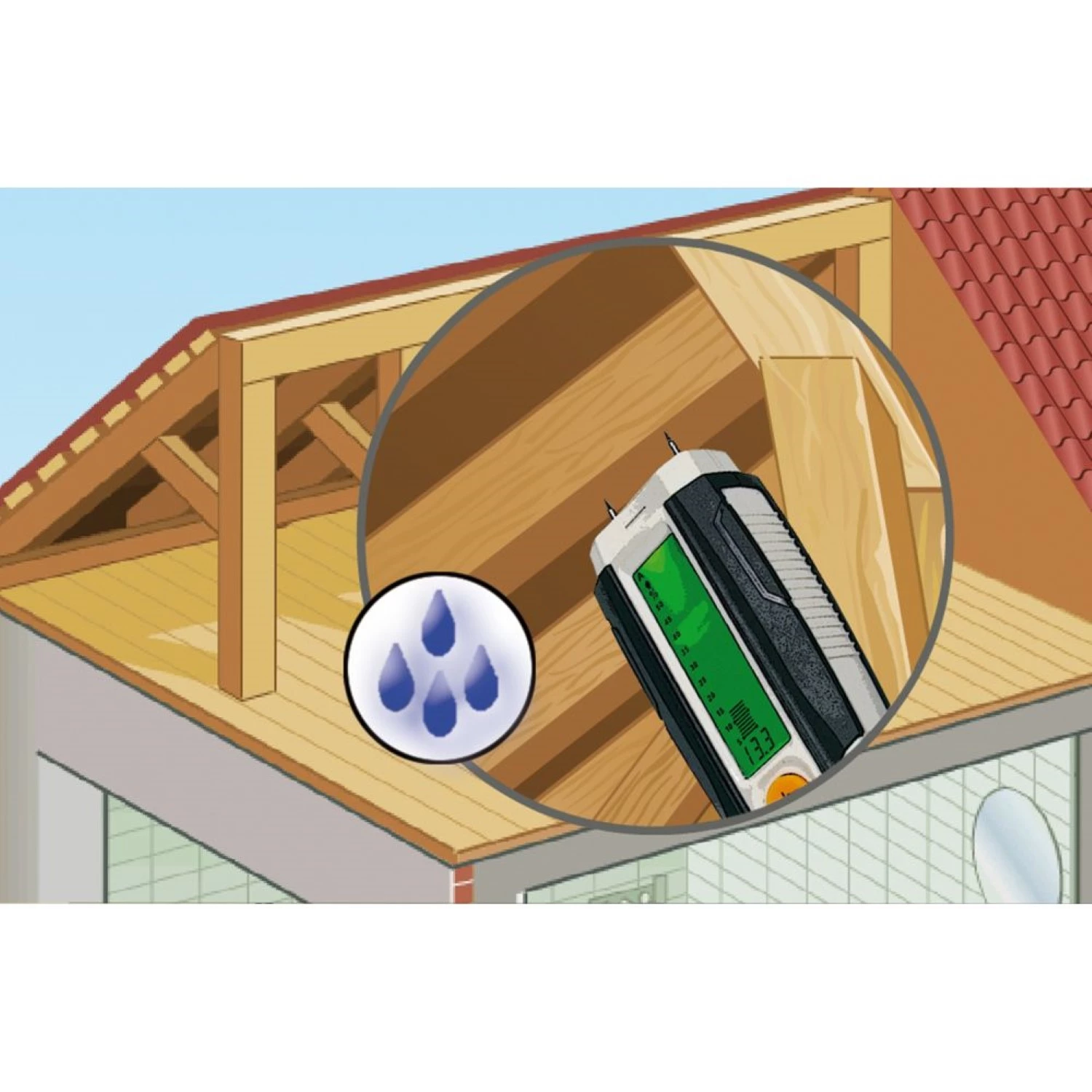 Laserliner DampFinder Compact Materiaal vochtmeter-image