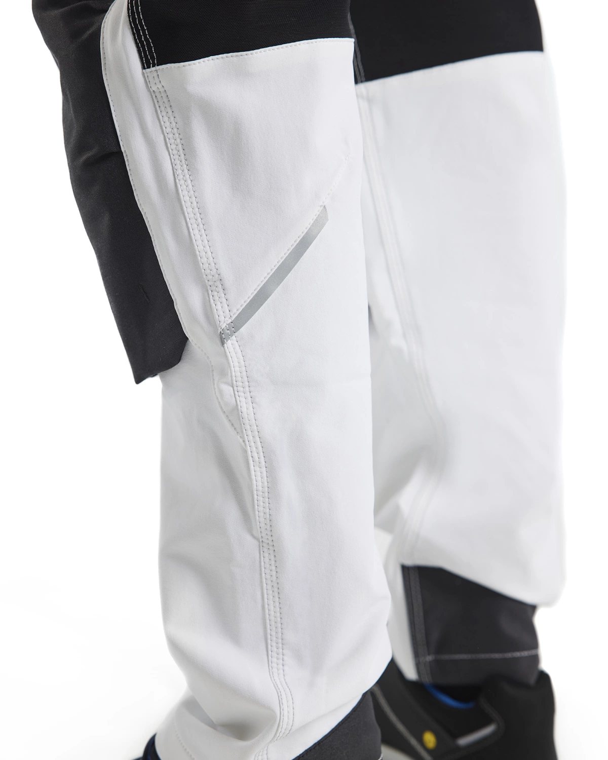 Blåkläder Pantalon peintre stretch 4D - C52 - Blanc/Gris foncé