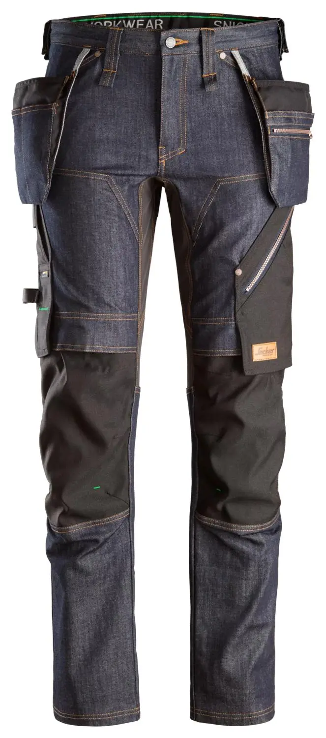 Snickers 6955 RuffWork Denim Werkbroek+ met Holsterzakken - Denimblauw - 044