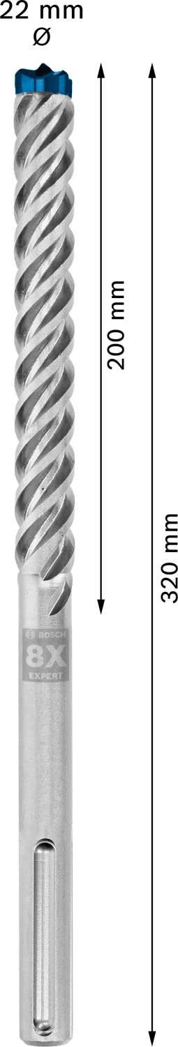 Bosch 2608900233 EXPERT Foret SDS Max-8X - 22x200x320mm-image