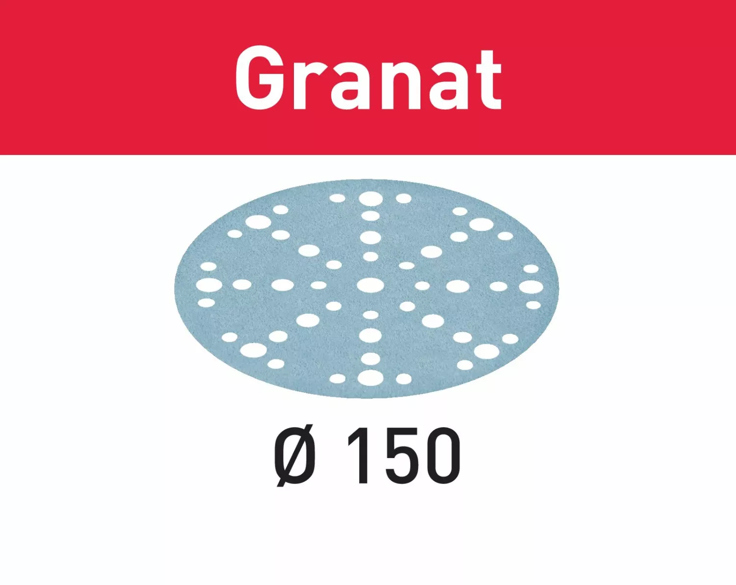 Festool 578137 STF D150/48 P220 GR/10 Disques à poncer - 150 x P220 - Granat - 10pcs-image
