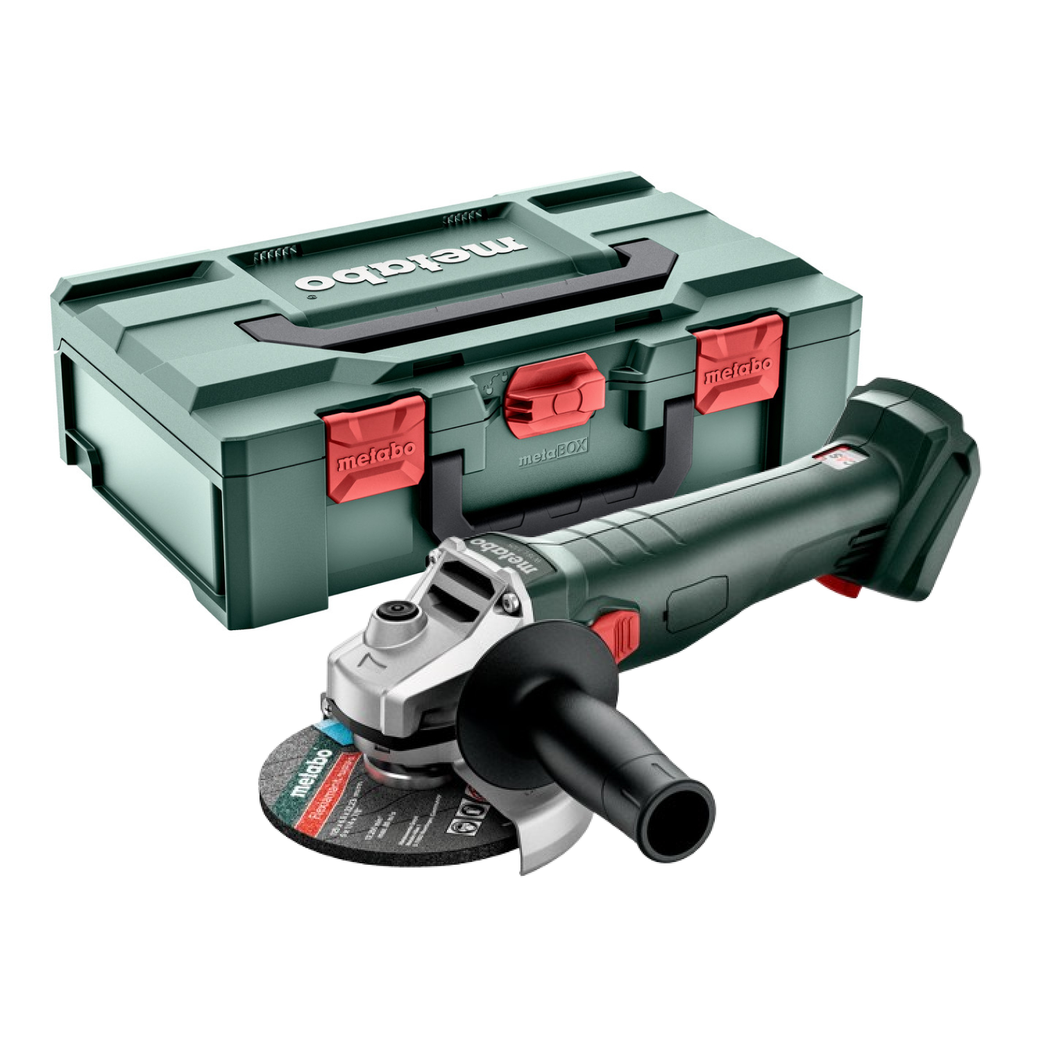 Metabo W 18 7-125 18V Li-Ion accu haakse slijper body in metaBOX - 125mm-image