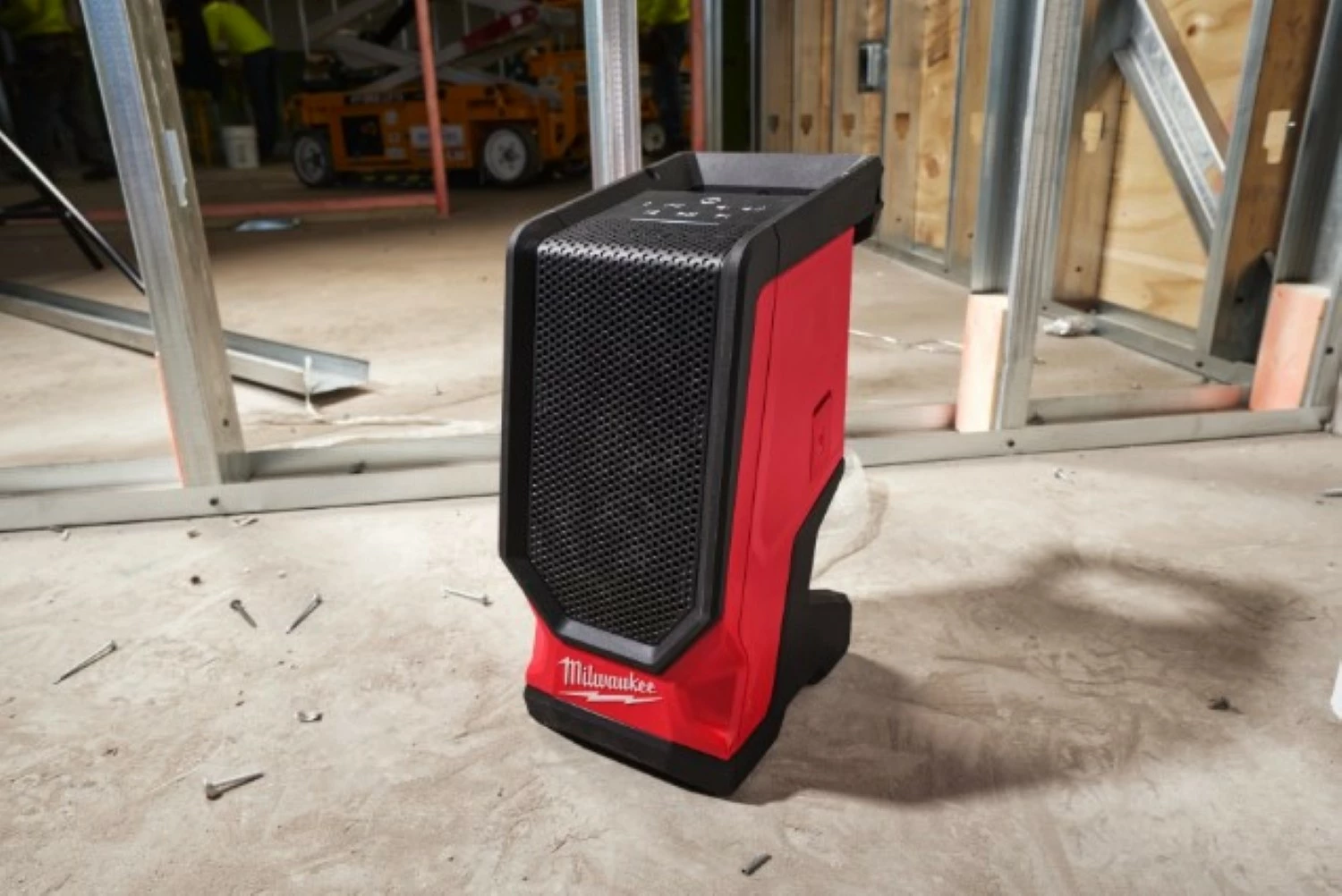 Milwaukee M18 SPEJSG2-0 18V Li-ion cordless bluetooth speaker jobsite-image