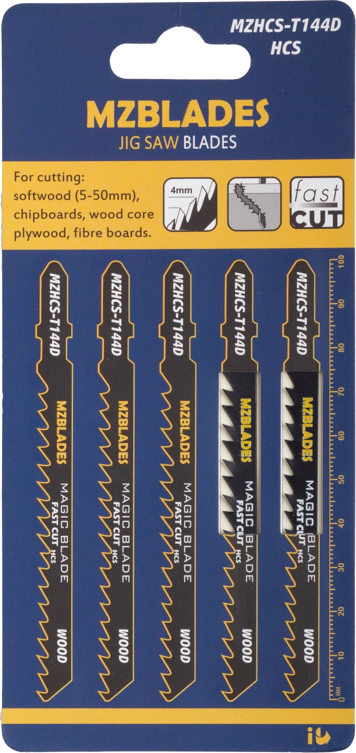 Multizaag MZHCS-T144D Lame de scie sauteuse en bois - 5 pièces-image