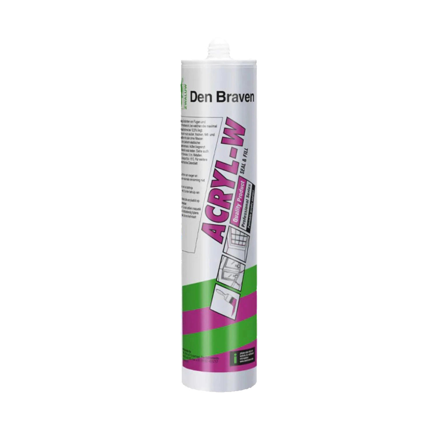 Zwaluw Den Braven 10013601 Acryl-W Acrylaatkit - Grijs - 310ml-image