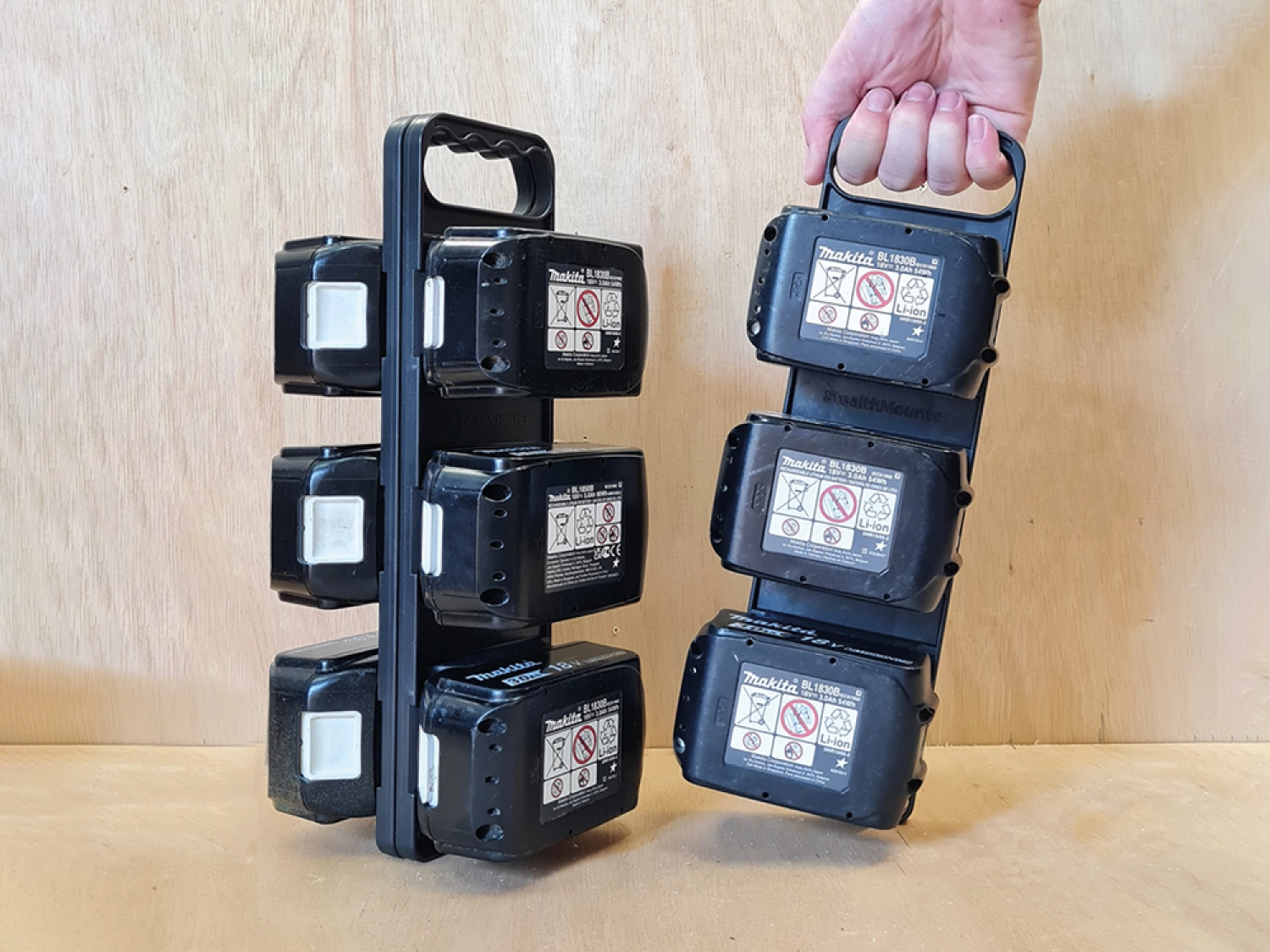 StealthMounts SM-BB-MKT Support de batterie pour Makita 18V LXT - Noir-image