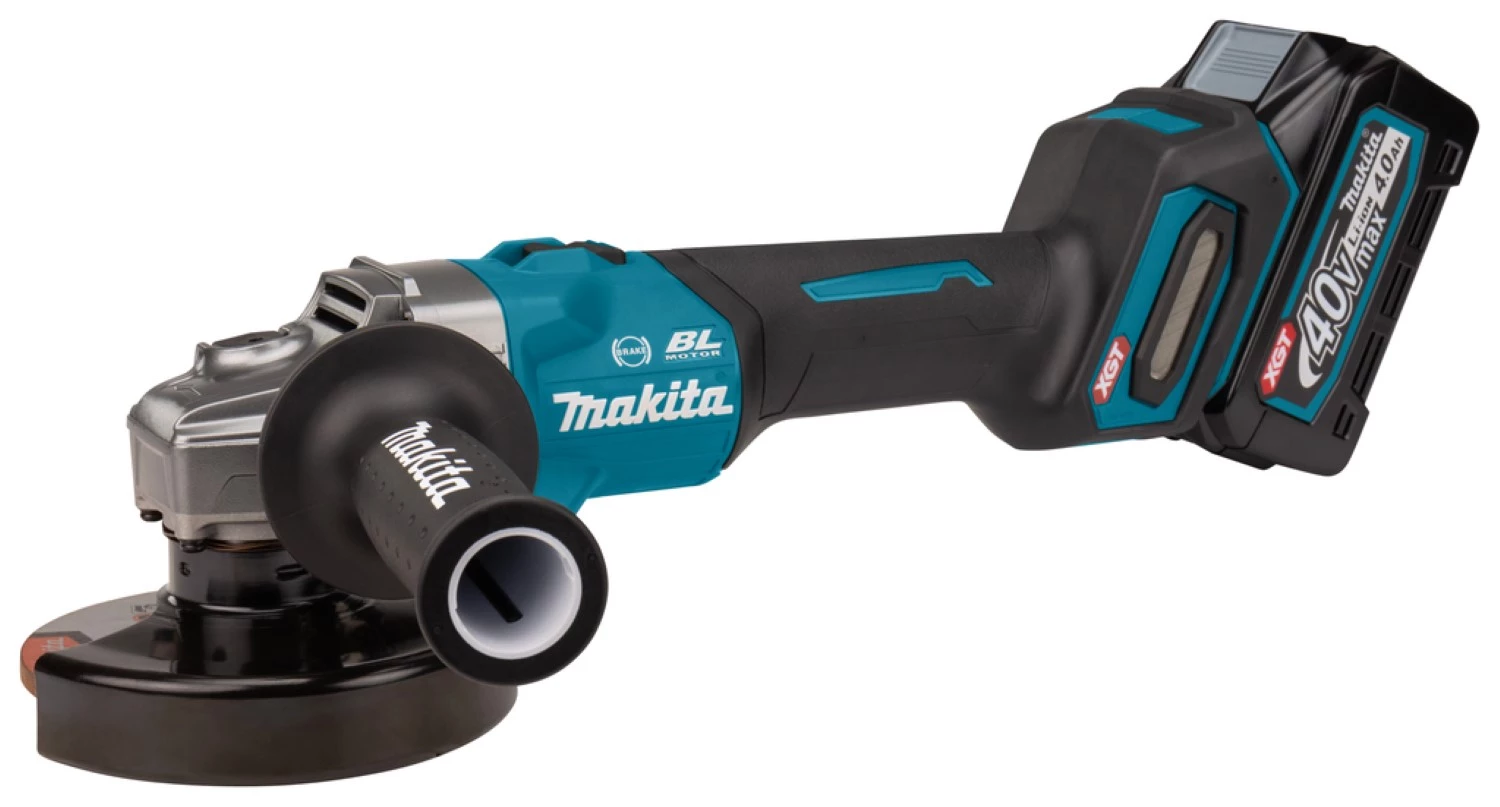Makita GA005GM201 Meuleuse d'angle sans-fil - XGT 40V Li-ion - 2 batteries 4,0 ah - Mbox - 125 mm - Brushless-image