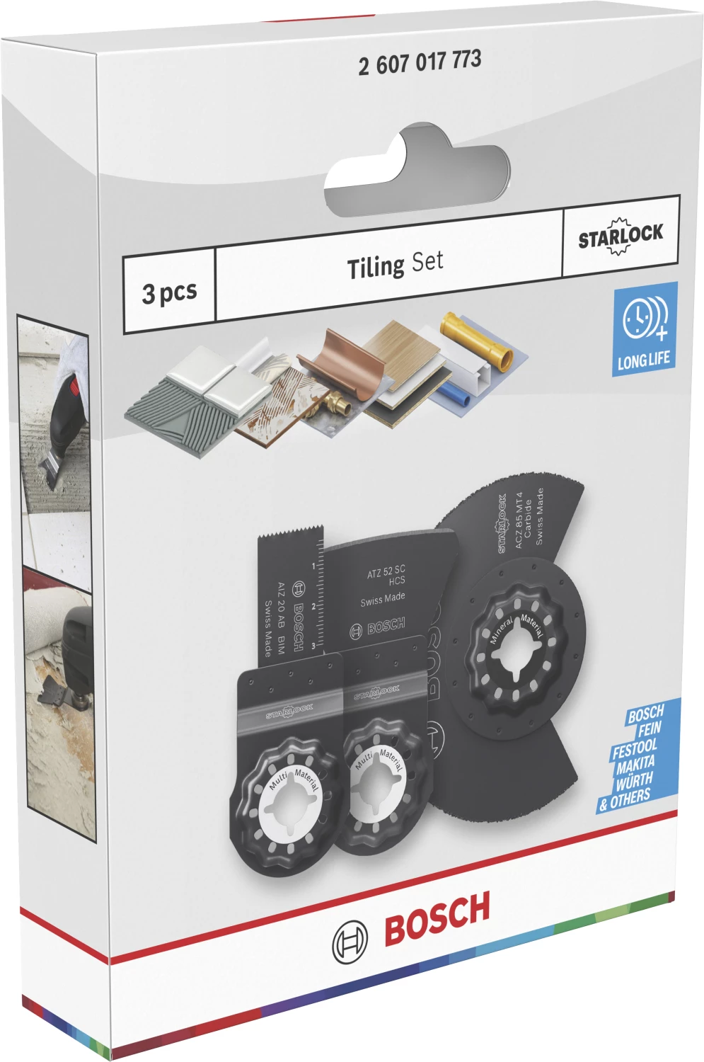 Bosch 2607017773 Standaard multitool tegel set voor mortel en tegellijm (3-delig)-image