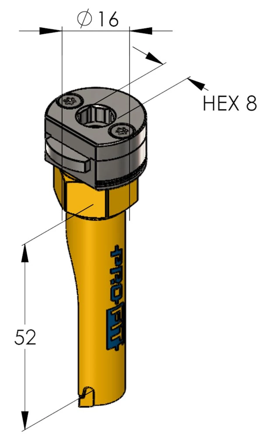 ProFit 09081016 Scie cloche Multi Purpose avec adaptateur - 16mm-image