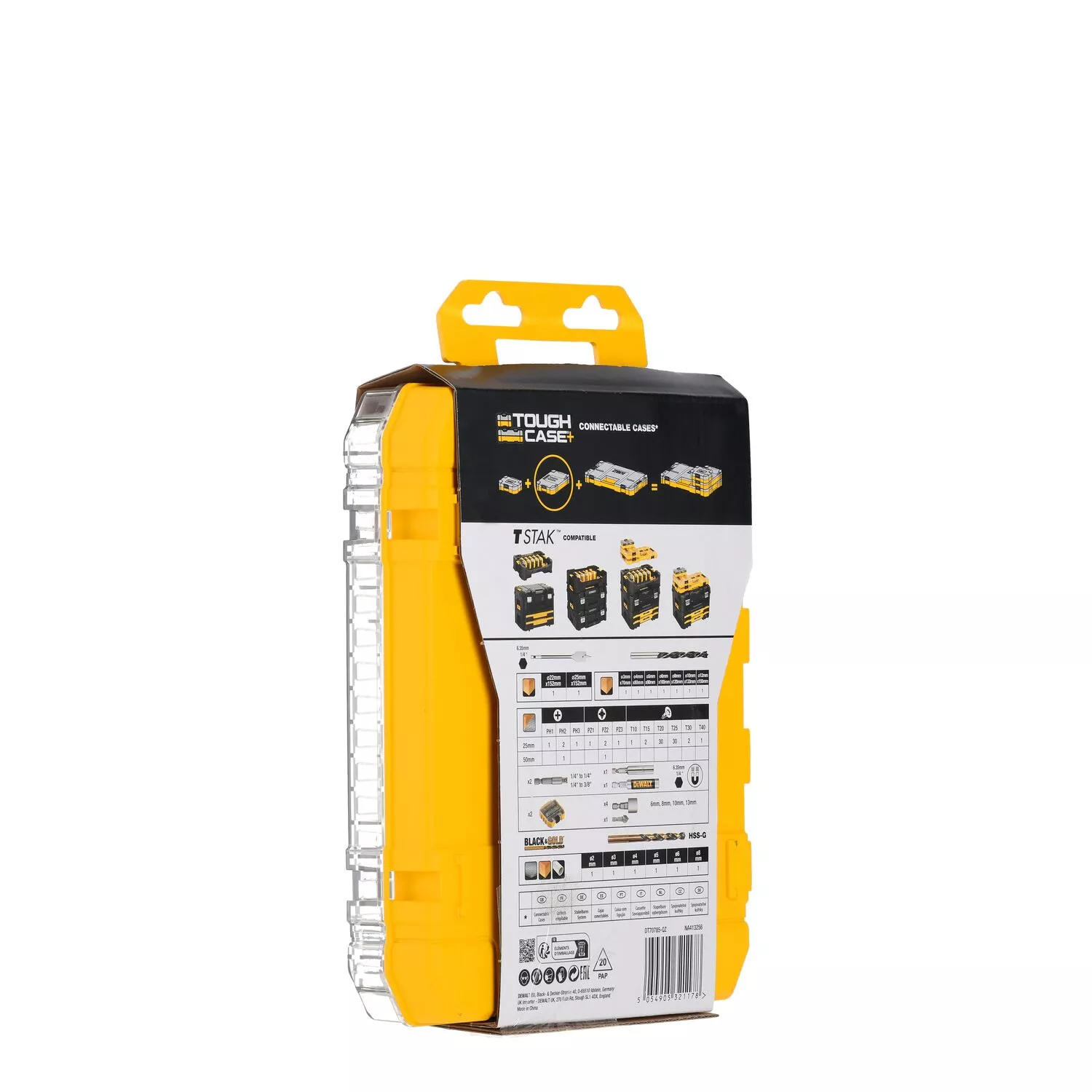 DeWALT DT70785-QZ Kit d'accessoires 100 pièces dans un coffret Toughcase+-image