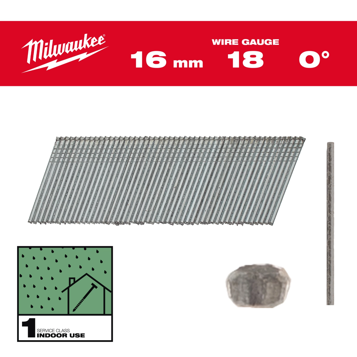 Milwaukee 4932492549 Clous brad 18G/16mm/RC/G/SC1-10kpc-image