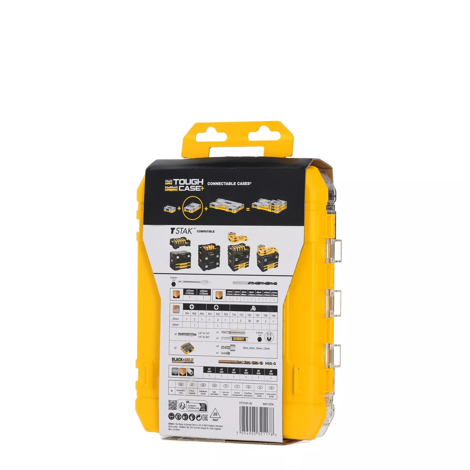 DeWALT DT70785-QZ Kit d'accessoires 100 pièces dans un coffret Toughcase+-image