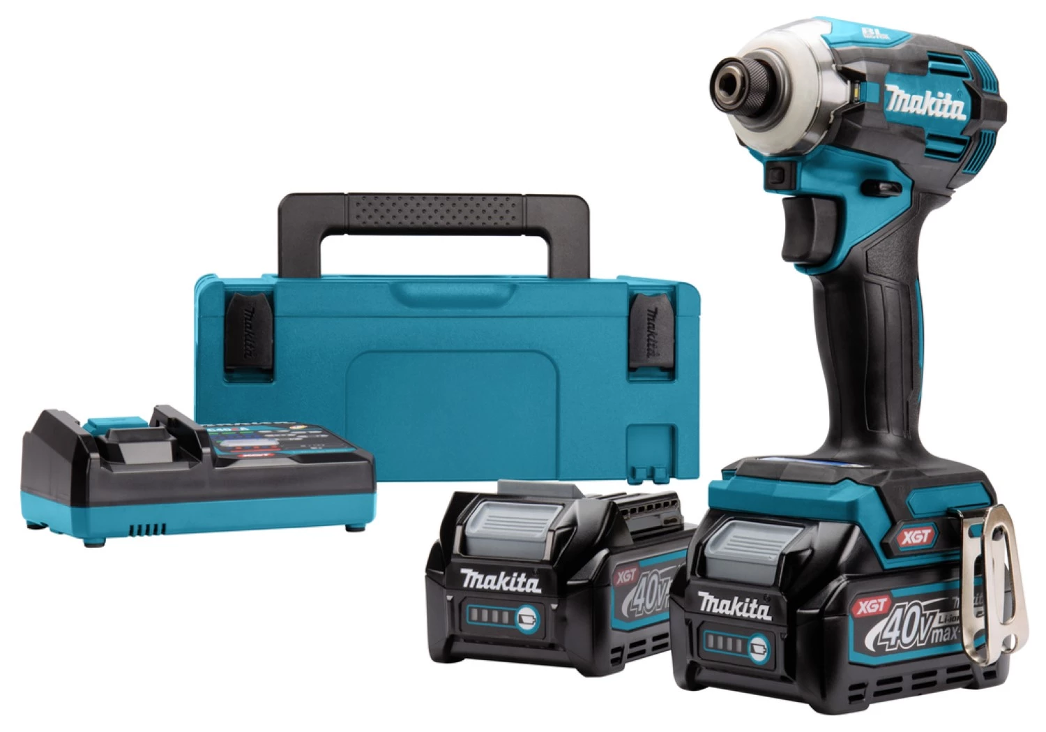 Makita TD001GM201 40V Li-Ion accu slagschroevendraaier set (2x 4,0Ah) in Mbox - 220Nm - koolborstelloos-image