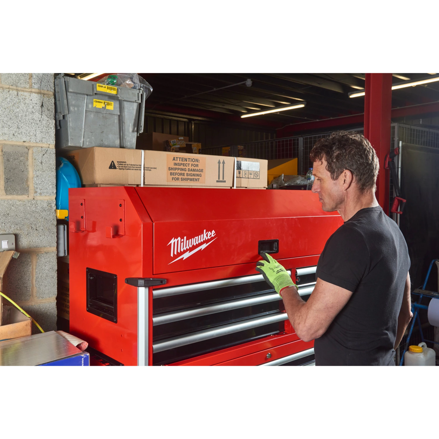 Milwaukee 4932478852 TOOLGUARD™ Stalen gereedschapswagen met 10 lades - 46˝ / 117 cm-image