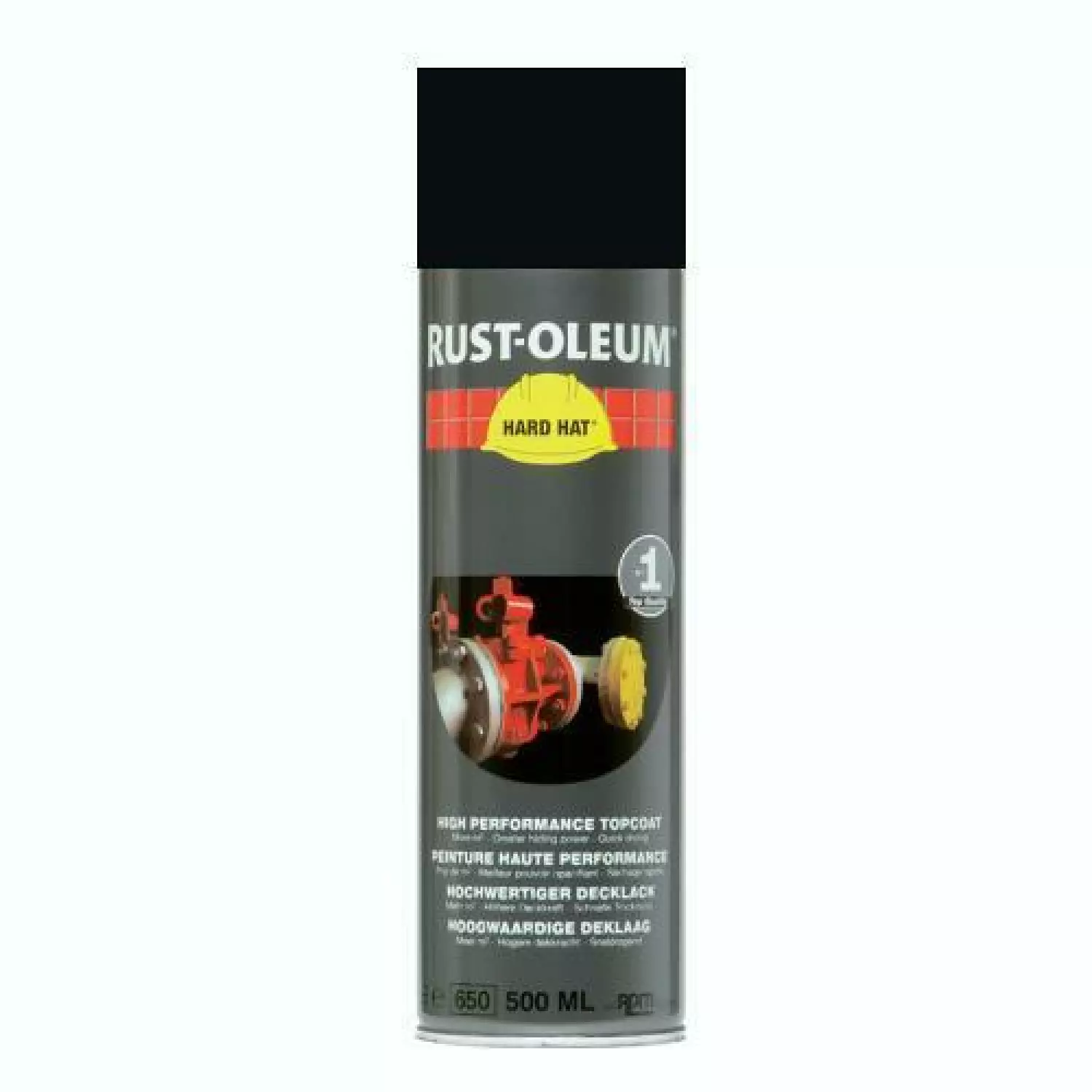 Rust-Oleum 2178 Hard Hat - Peinture de finition - noir mat/RAL9005 - 500 ml-image