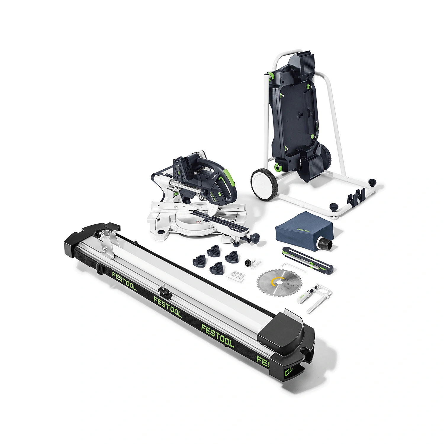 Festool 578755 KAPEX KSC 60 EB-Basic-Set-UG Li-ion accu afkortzaag set incl. onderstel - 216mm