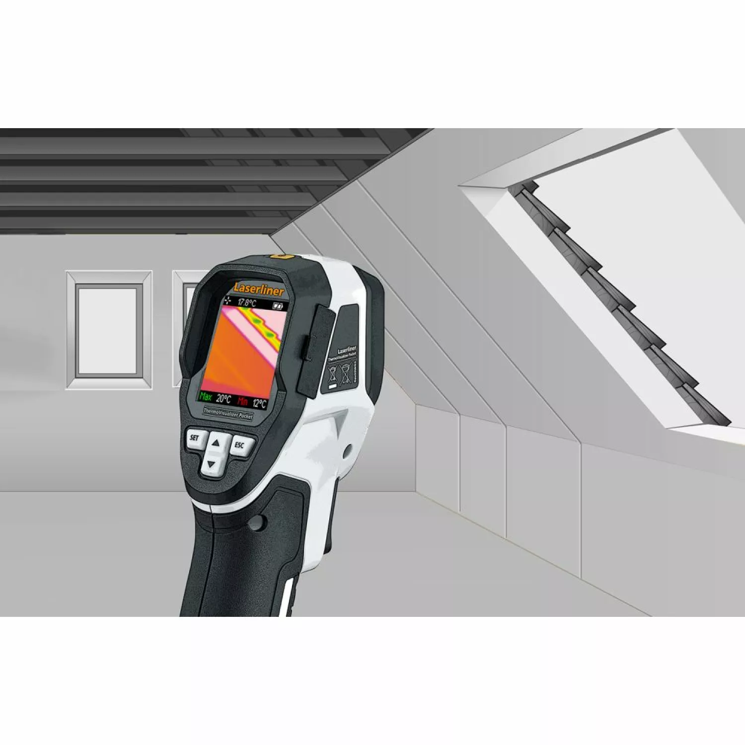 Laserliner 082.074A ThermoVisualizer Pocket Thermomètre infrarouge-image