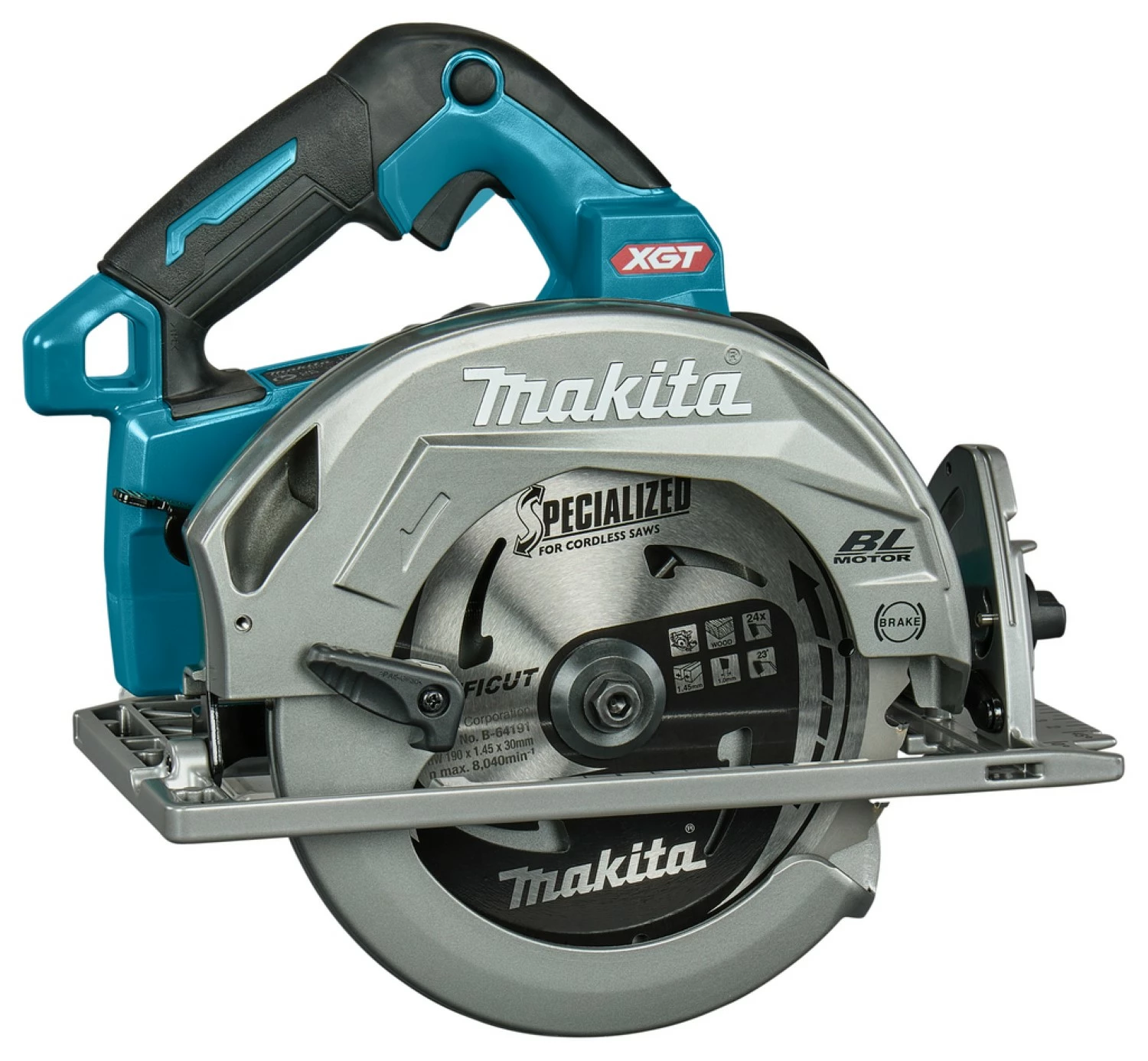 Makita HS003GZ XGT 40 V Max Li-Ion batterie scie circulaire corps - 190 x 68,5 mm - sans charbon-image