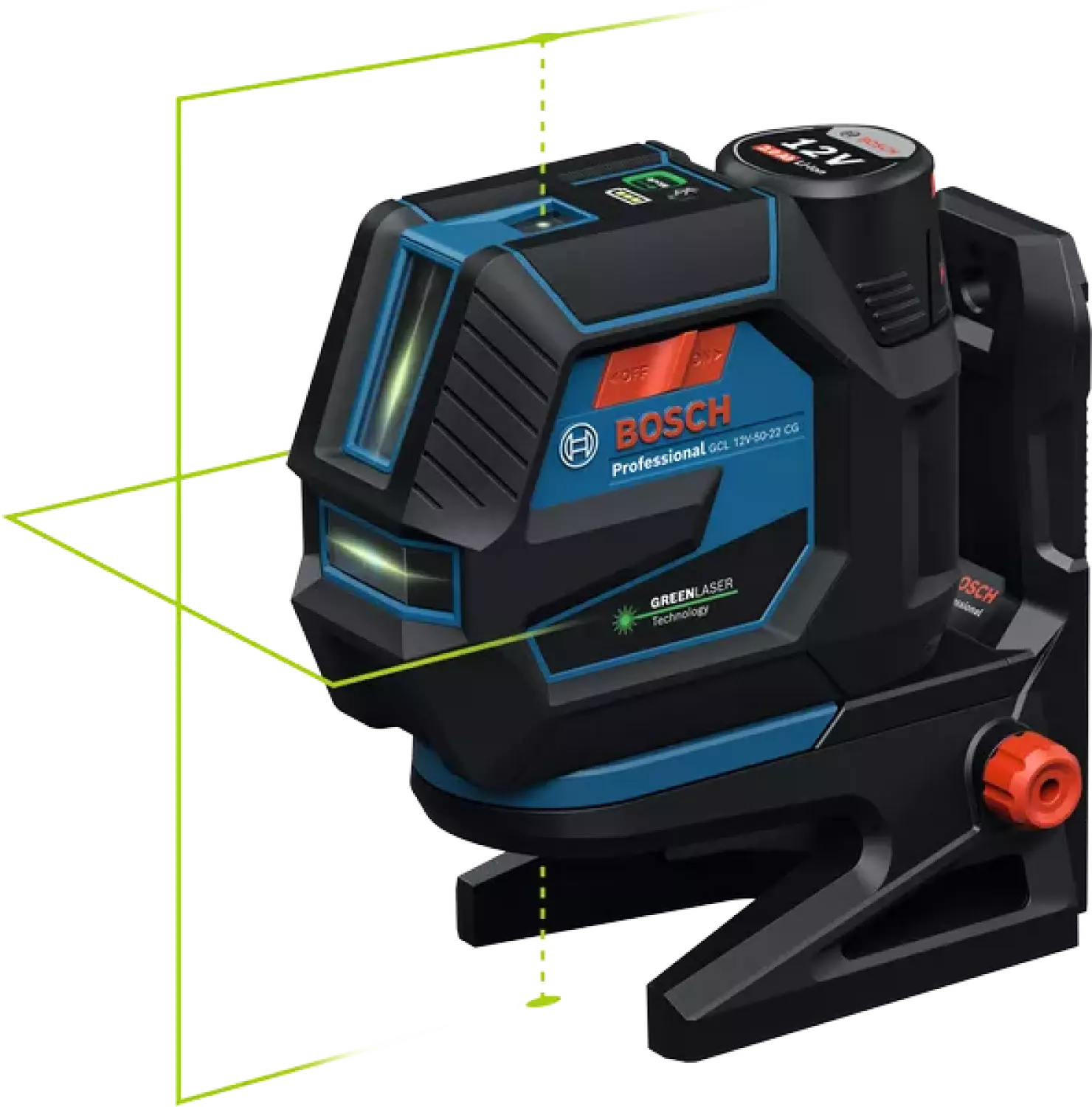 Bosch GCL 12V-50-22 CG 12V accu Kruislijnlaser set (1x2.0Ah) in L-Boxx-image