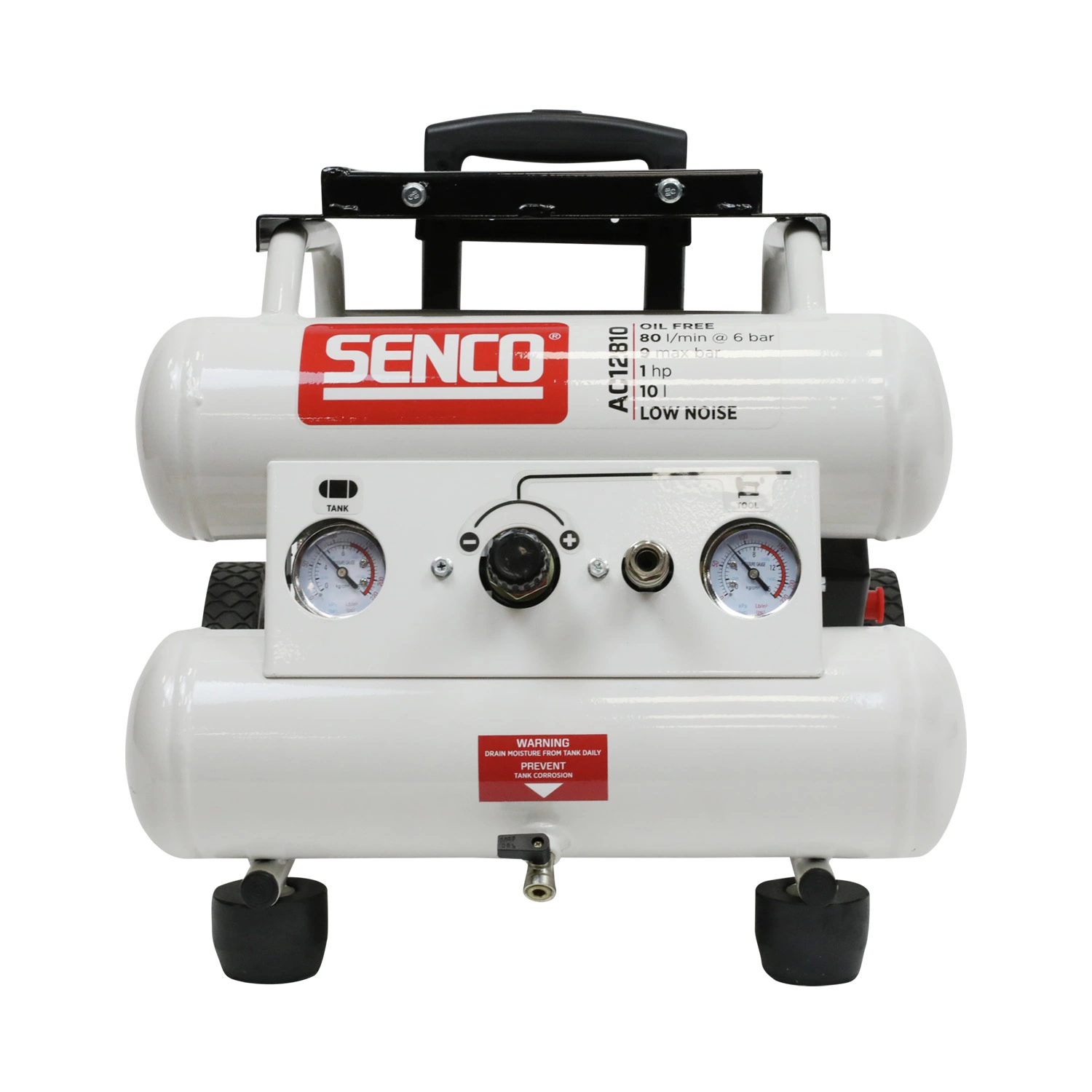 Senco AC12810 Compressor - Geluidsarm - 750W - 9 bar - 10L - 80L/m-image