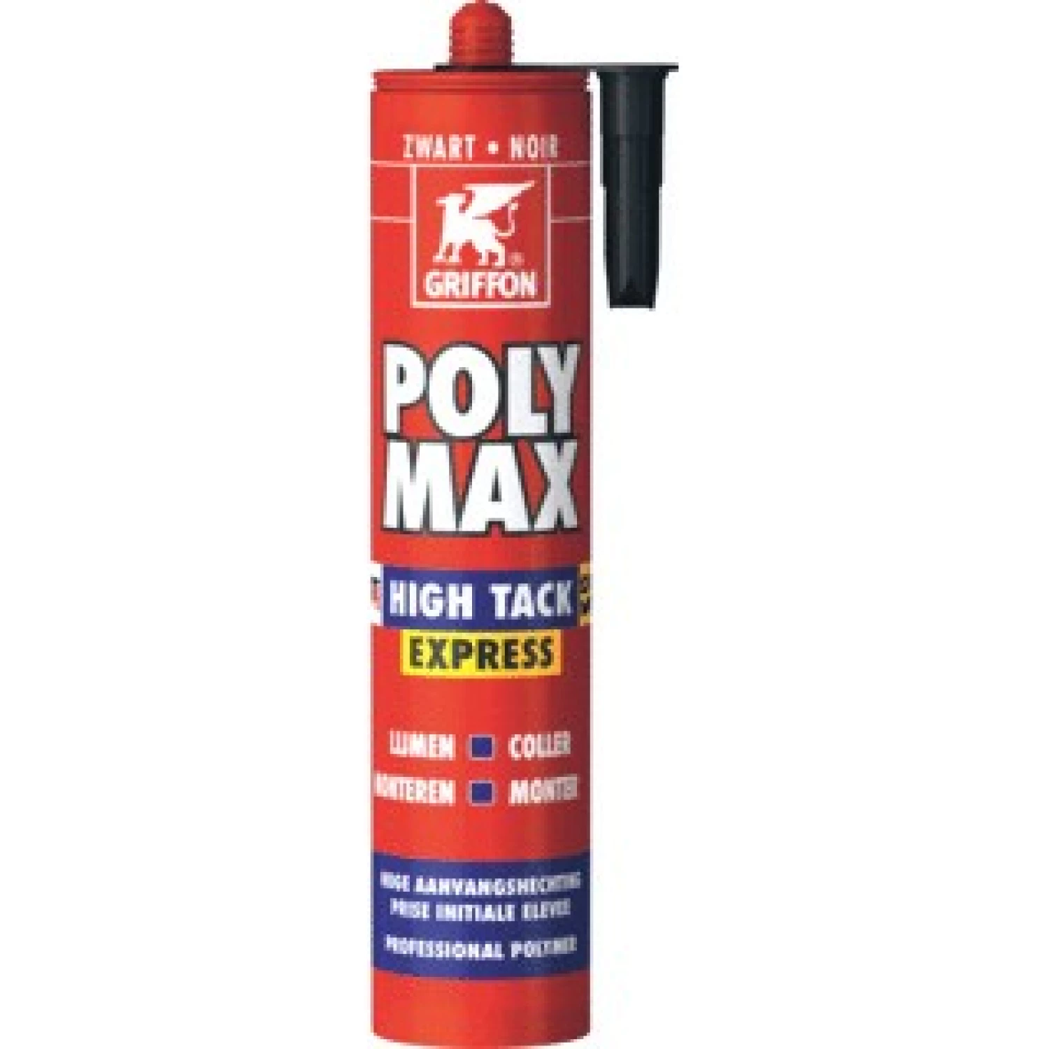 Griffon Poly Max High Tack Express Montagelijm - Zwart - Koker - 435gr-image