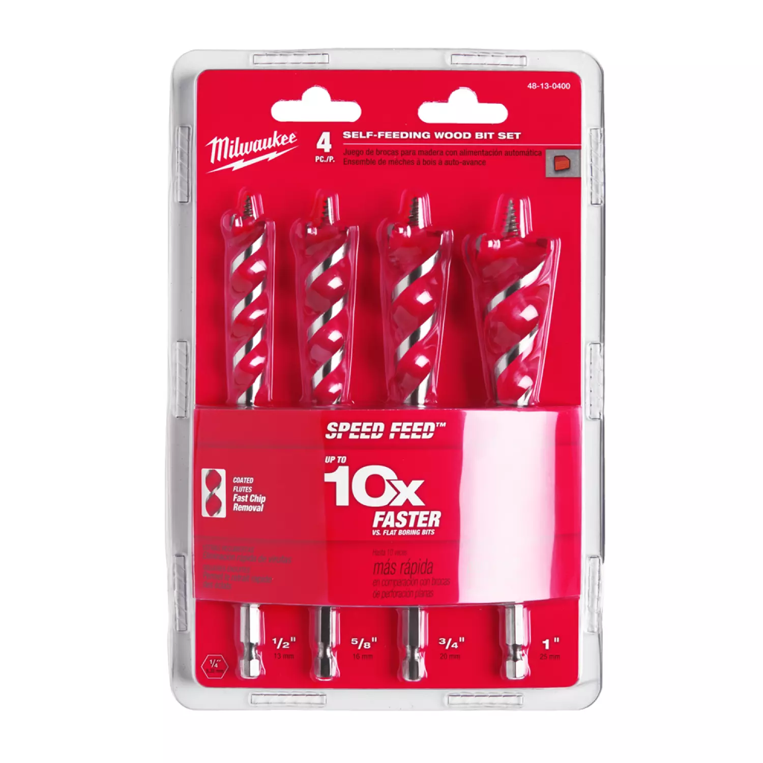 Milwaukee Speed Feed 4-delige houtborenset - ¼″ Hex-image