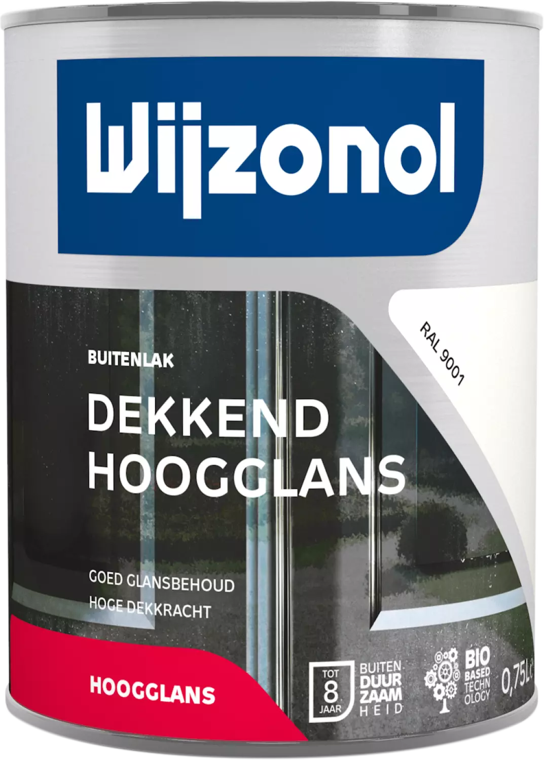 Wijzonol Dekkend Hoogglanslak - RAL 9001 - 0,75L-image