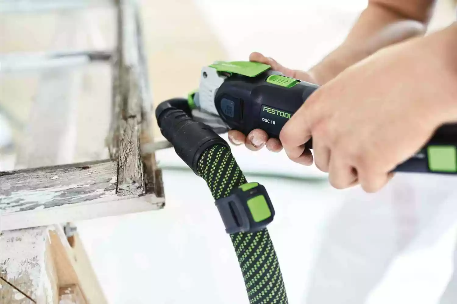 Festool OSC 18 HPC4,0 EI-Plus 18V Li-Ion accu oscillerende set (1x 4,0Ah) in systainer - koolborstelloos-image