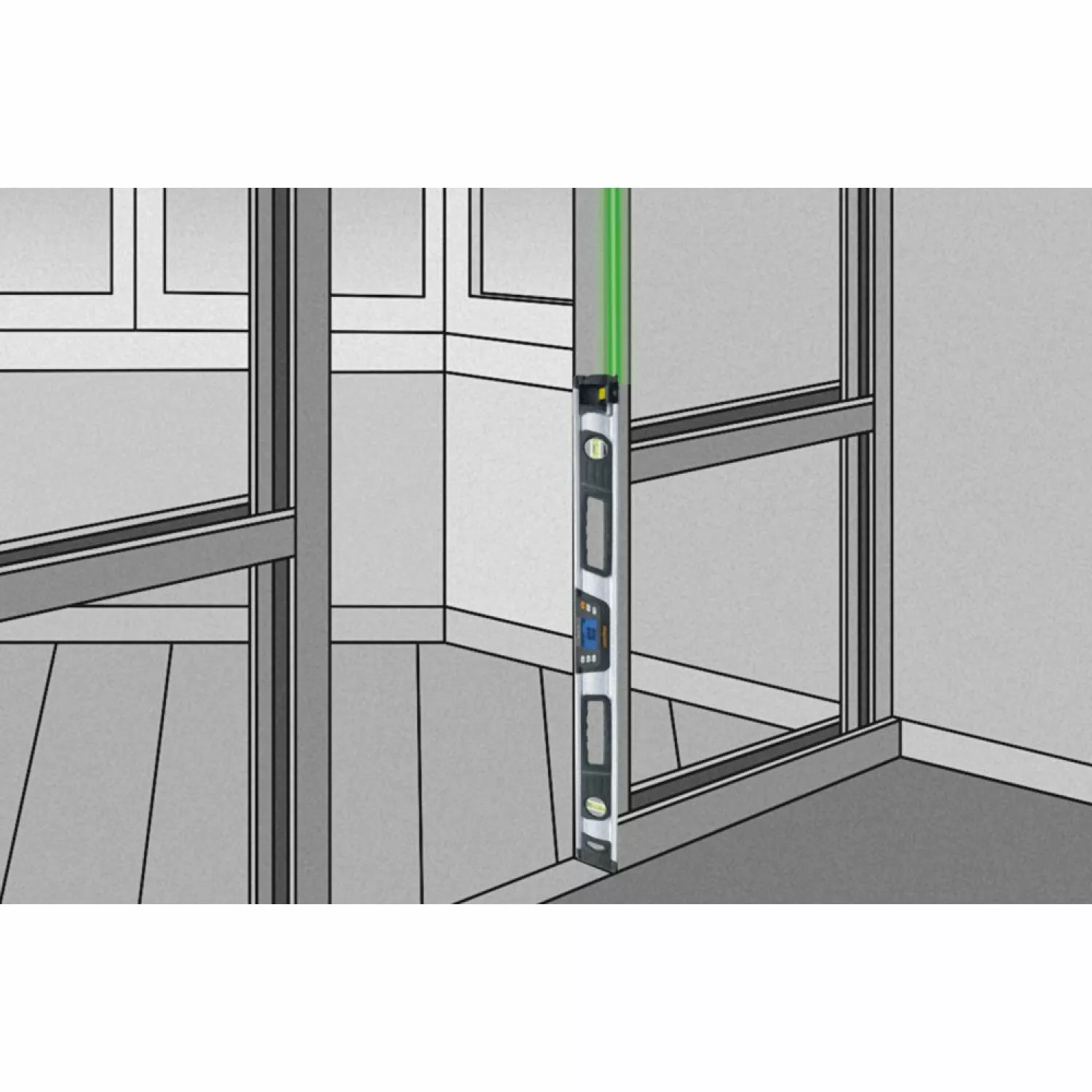 Laserliner DigiLevel-Laser G80 Digitale Elektronische waterpas - groene laser - 800mm-image