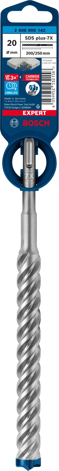 Bosch 2608900142 EXPERT Hamerboor SDS plus-7X - 20x200x265mm-image