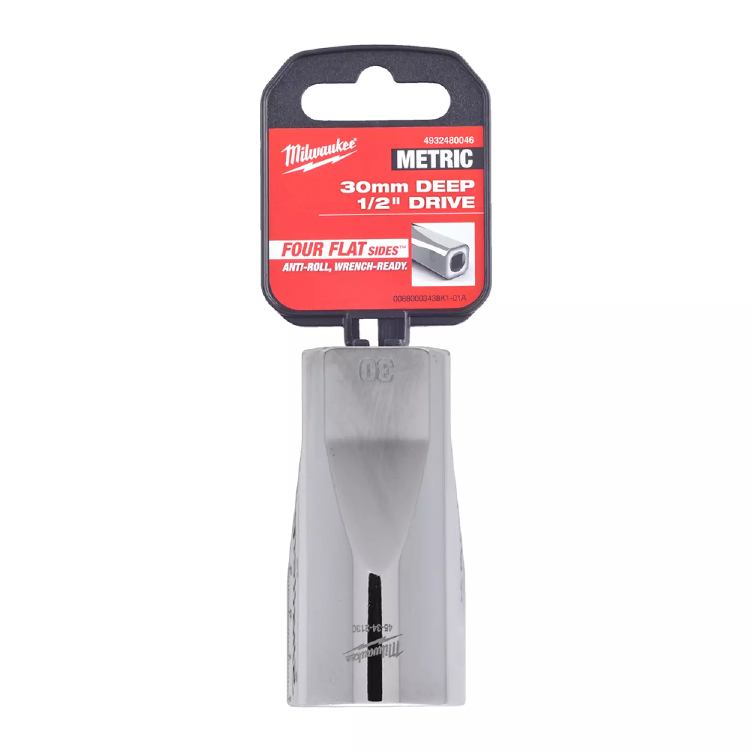 Milwaukee 4932480046 Dop - 1/2" FOUR FLAT™ lang - 30mm-image