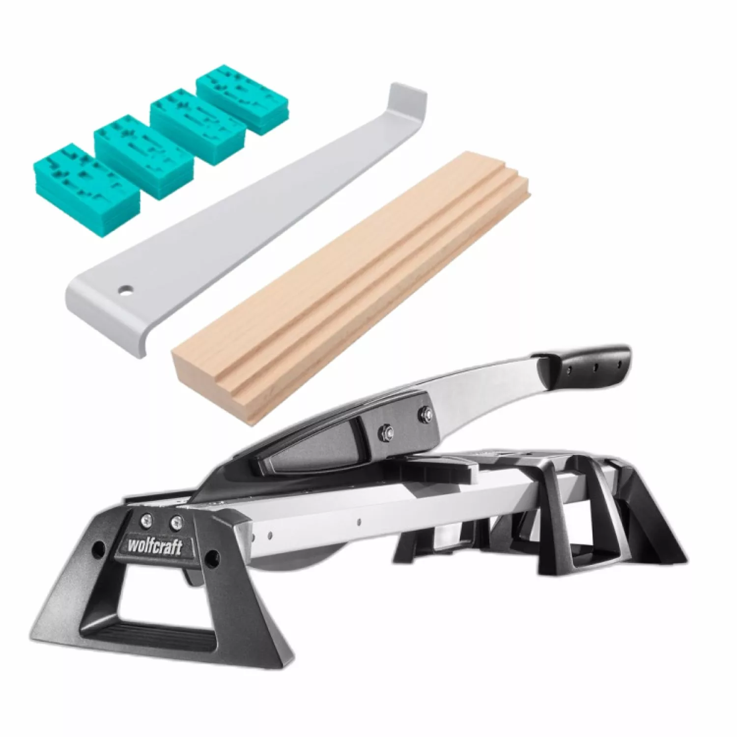 Wolfcraft VLC 800 Laminaatsnijder + 20-delige legset-image