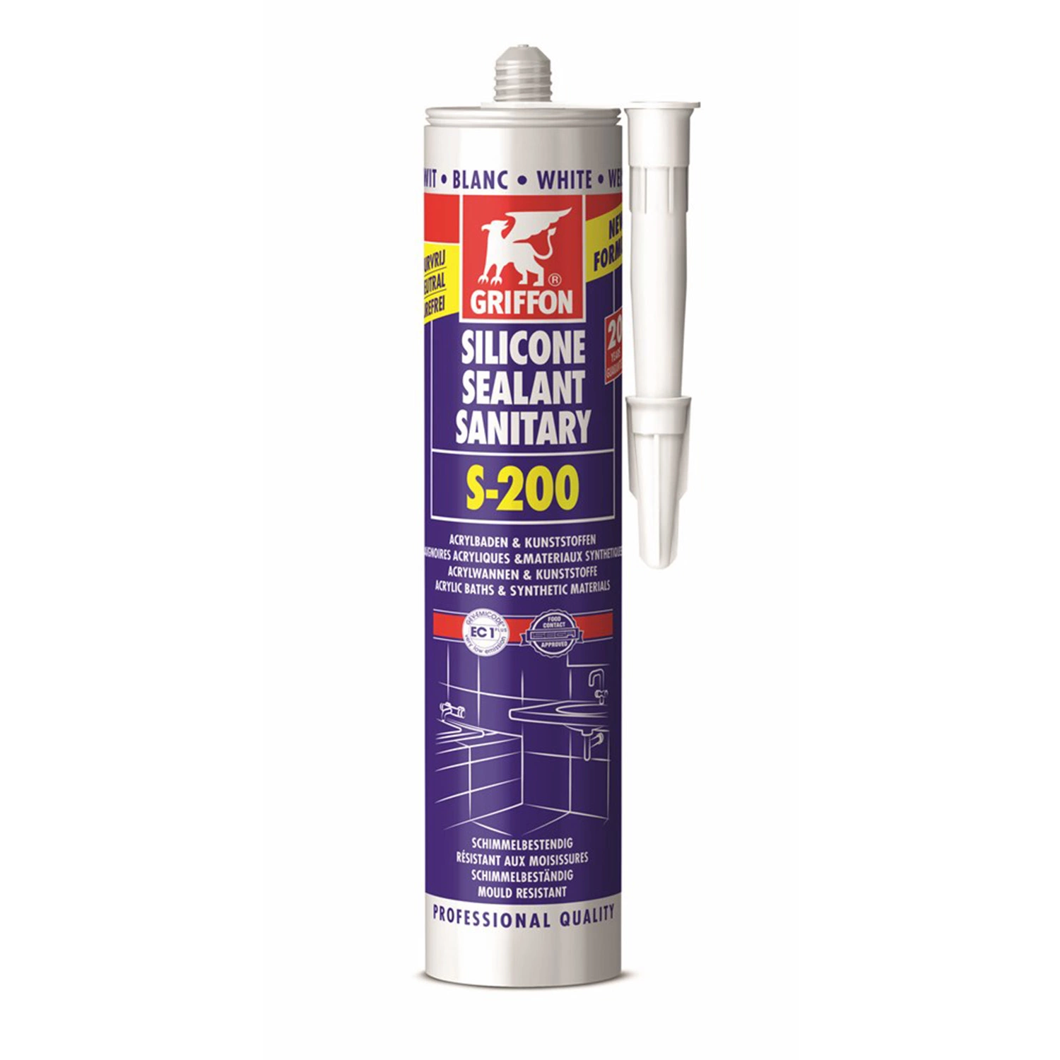 Griffon Silicone Sanitaire S-200 - wit - 300 ml-image