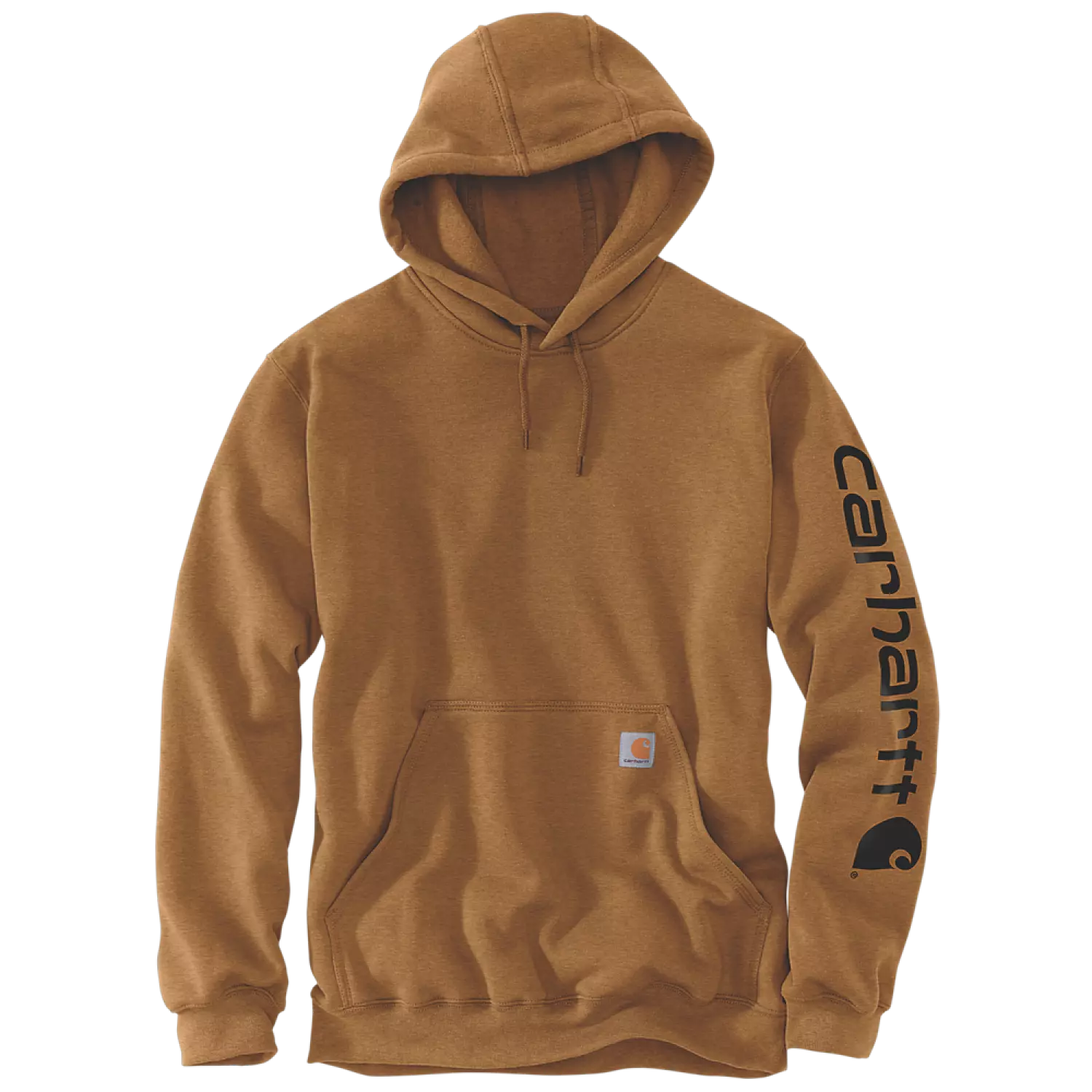 Carhartt Sleeve Logo Hooded Sweatshirt Carhartt Brown - XL-image