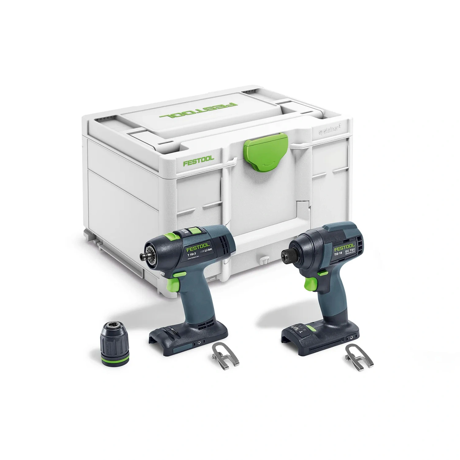 Festool TID 18 Basic-Set T18 18V accu slagschroevendraaier (TID 18) en accu schroefboormachine (T18+3) combiset in systainer