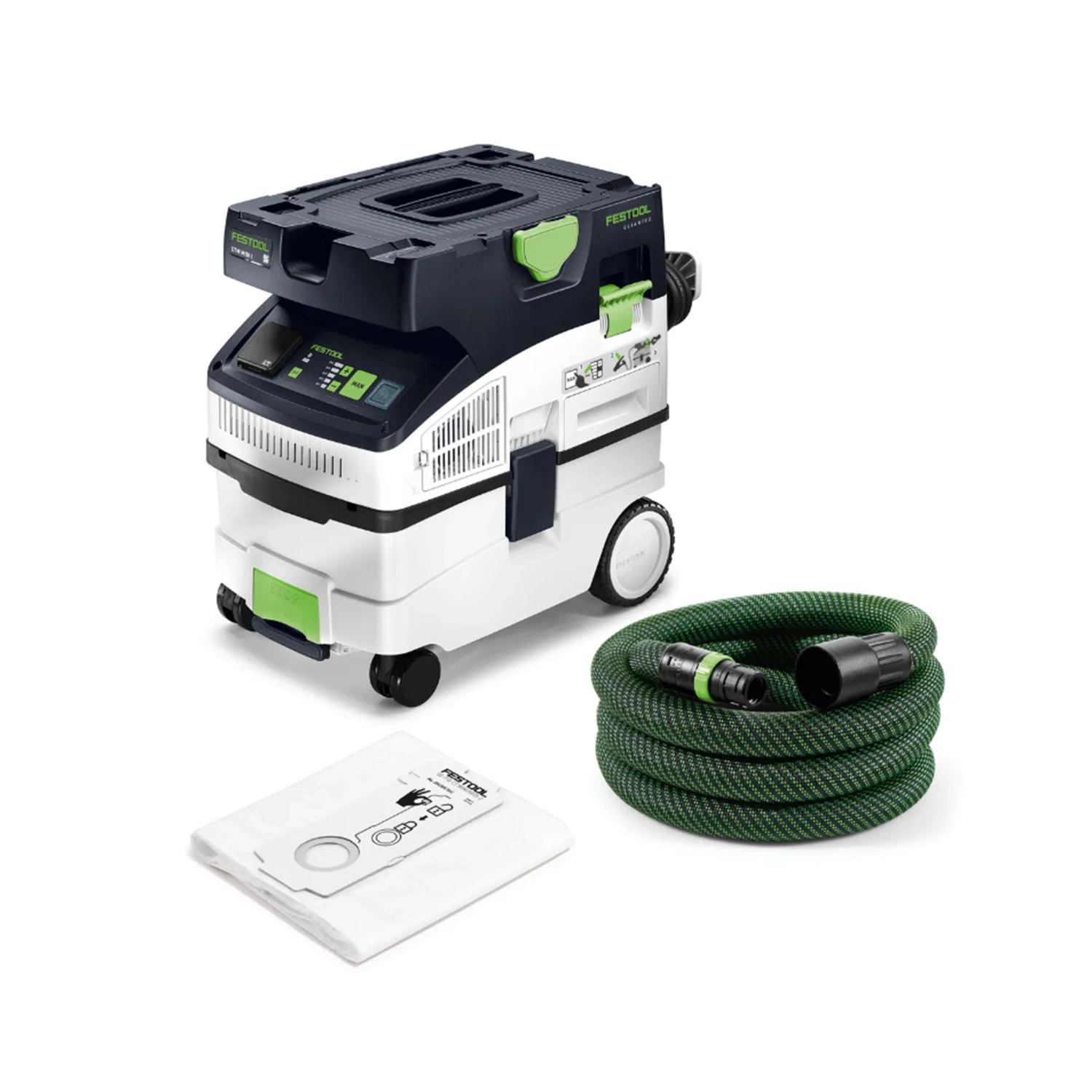 Festool CTM MIDI I Aspirateur de chantier - 1 200 W - Classe de poussière M