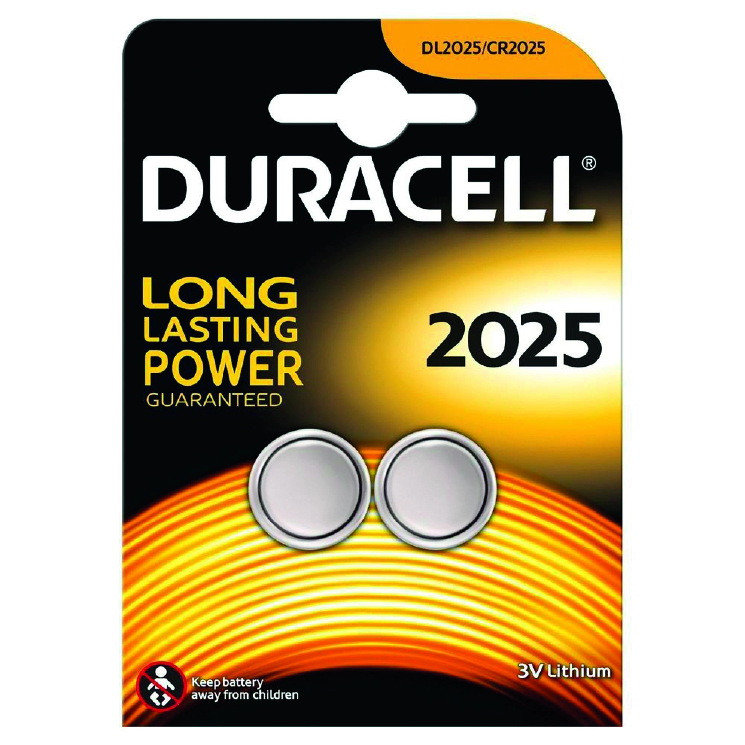 Duracell D203907 Piles bouton au lithium CR 2025 - 2 pièces-image