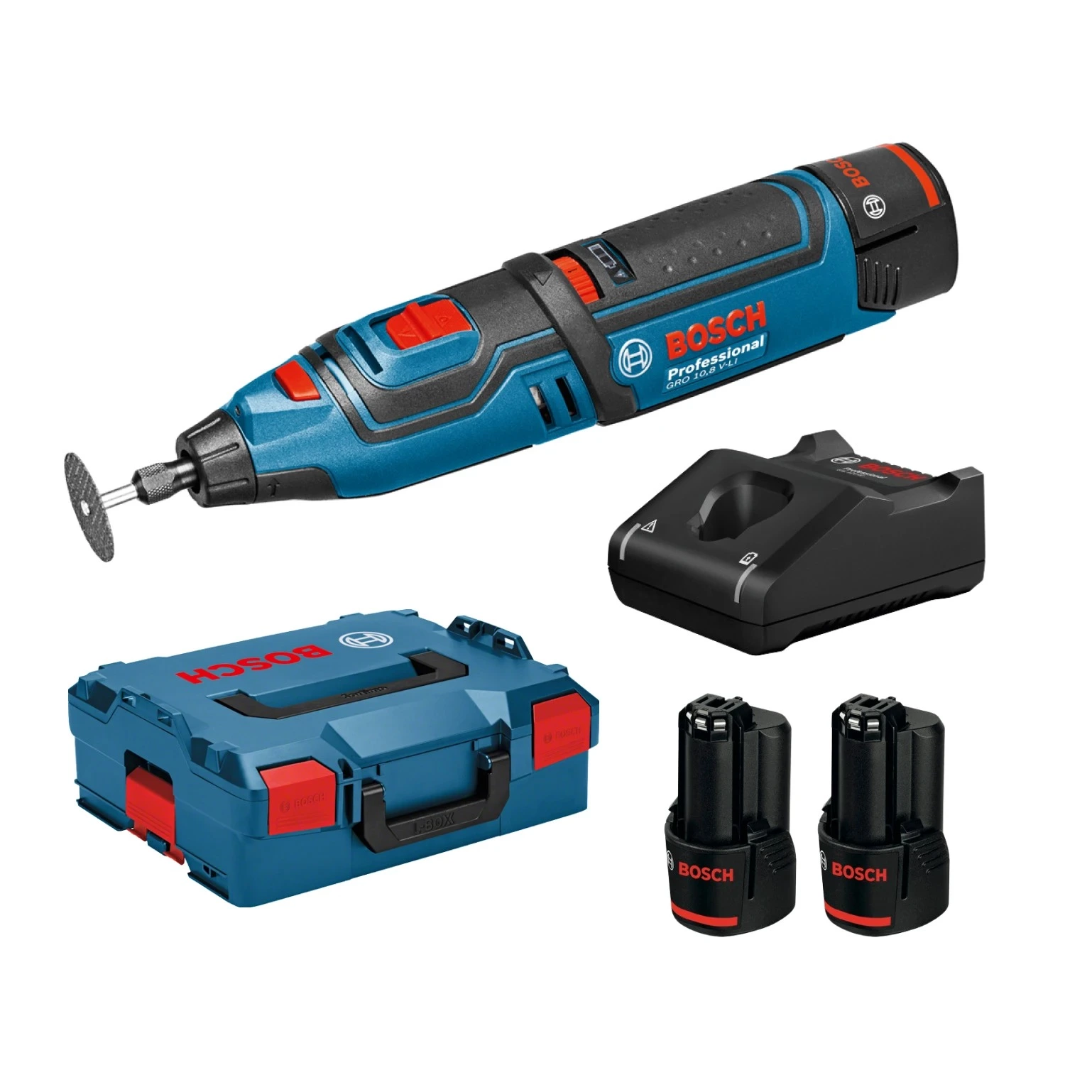Bosch GRO 12V-35 12V Li-Ion Accu multitool set (2x 2.0Ah accu) in L-Boxx-image