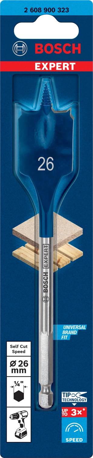 Bosch 2608900323 EXPERT Speedboor Self Cut Speed - Zeskantschacht - 26x152mm-image