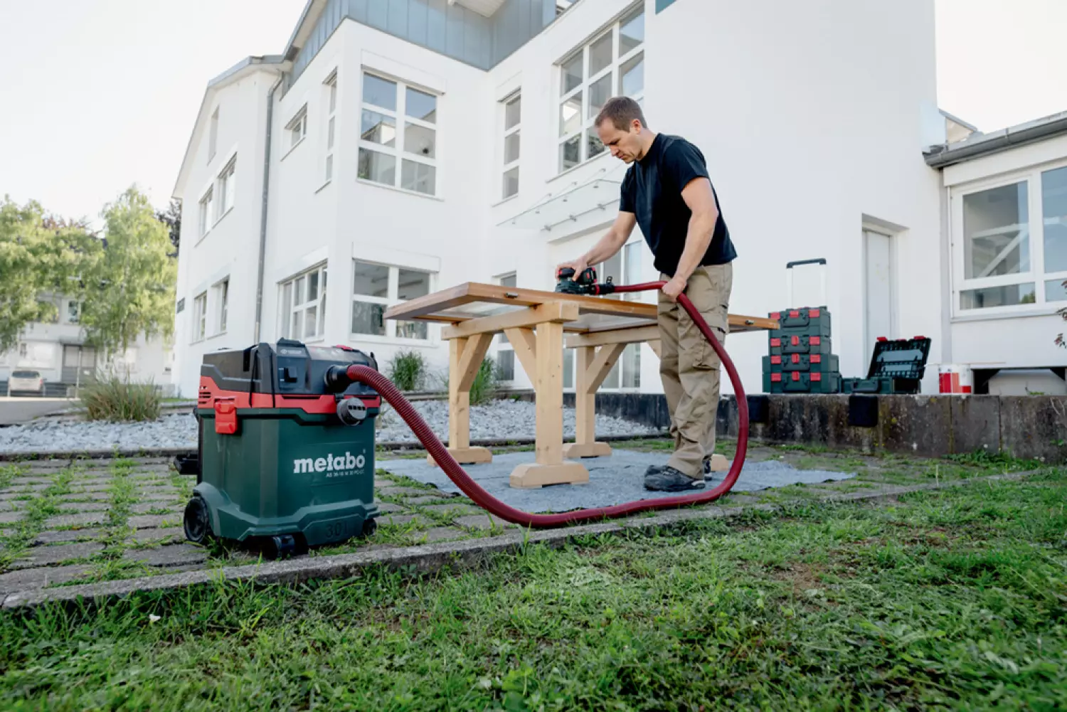 Metabo AS 36-18 M 30 PC-CC 18V Li-ion  Aspirateur de chantier à batterie sans fil - Classe M - 30L-image