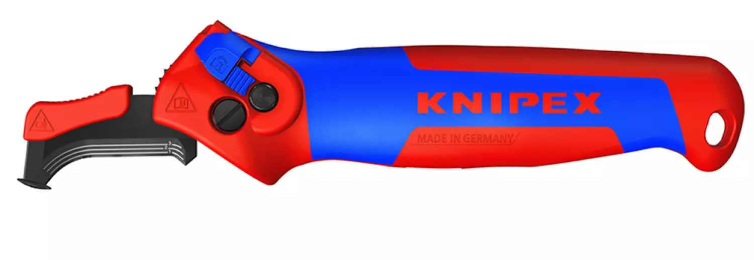 Knipex 16 50 145 SB Ontmantelingsmes - instelbaar - ratelfunctie - tot 7mm - incl. glijschoen-image