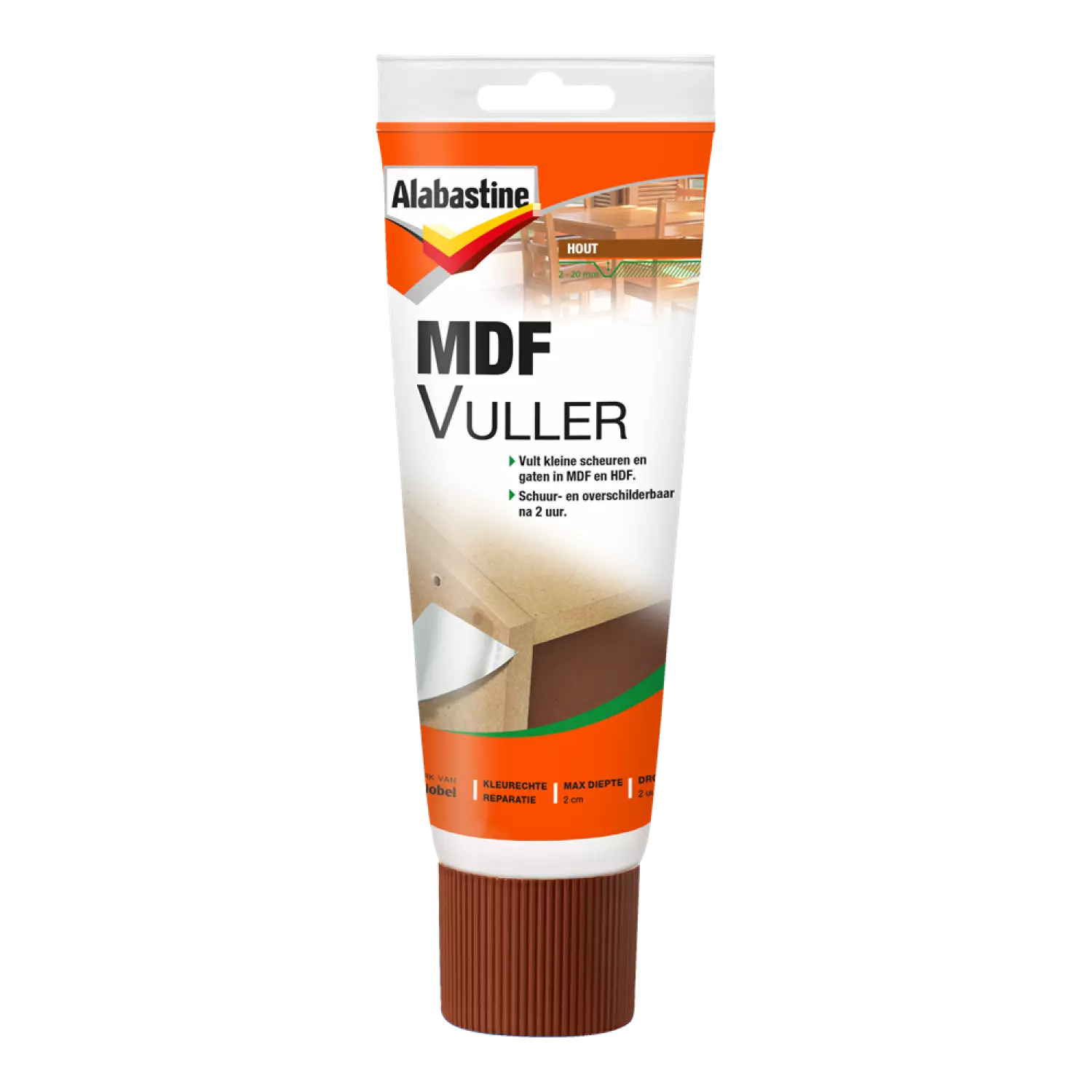 Alabastine Remplissage Mdf - Pâte - Marron clair - 330g-image
